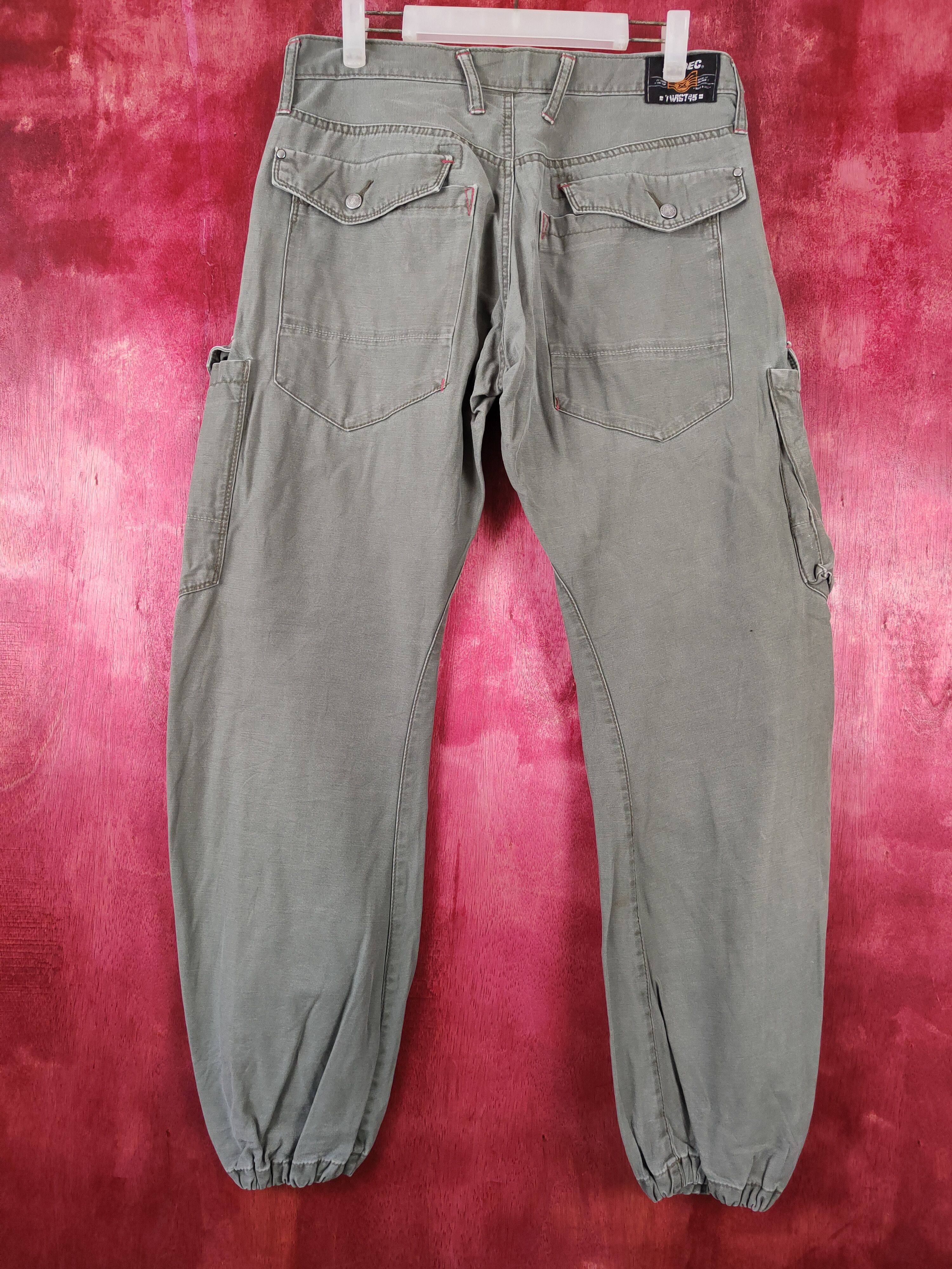 Japanese Brand Xebec-Twist45 Army Multi Pocket Tactical Cargo Pants #S440 Size US 31 - 9 Thumbnail