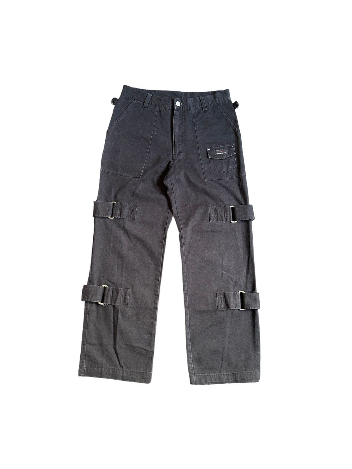 Seditionaries 90's Slash Number Velcro strap cargo punk pants Size US 30 / EU 46 - 2 Thumbnail