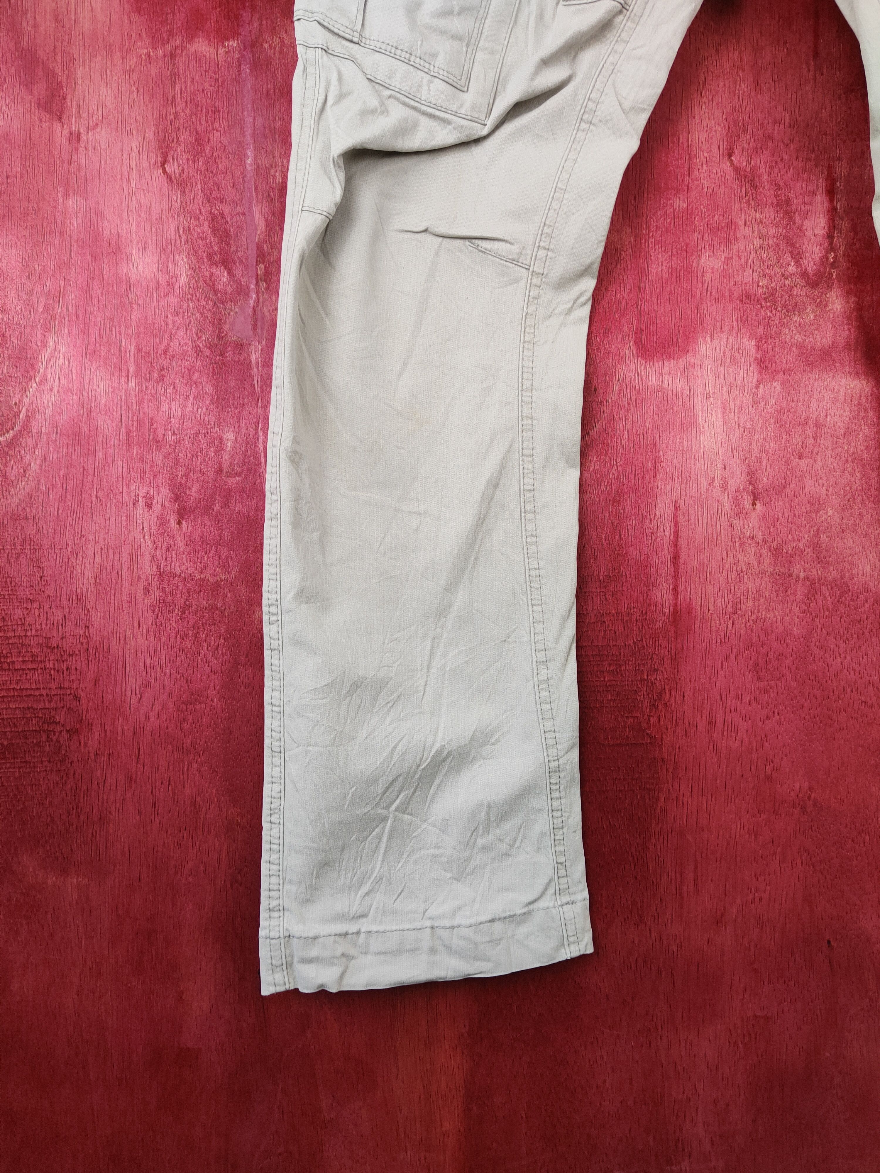 Japanese Brand Genba White Multi Pocket Tactical Cargo Pants #S455 Size US 31 - 4 Thumbnail