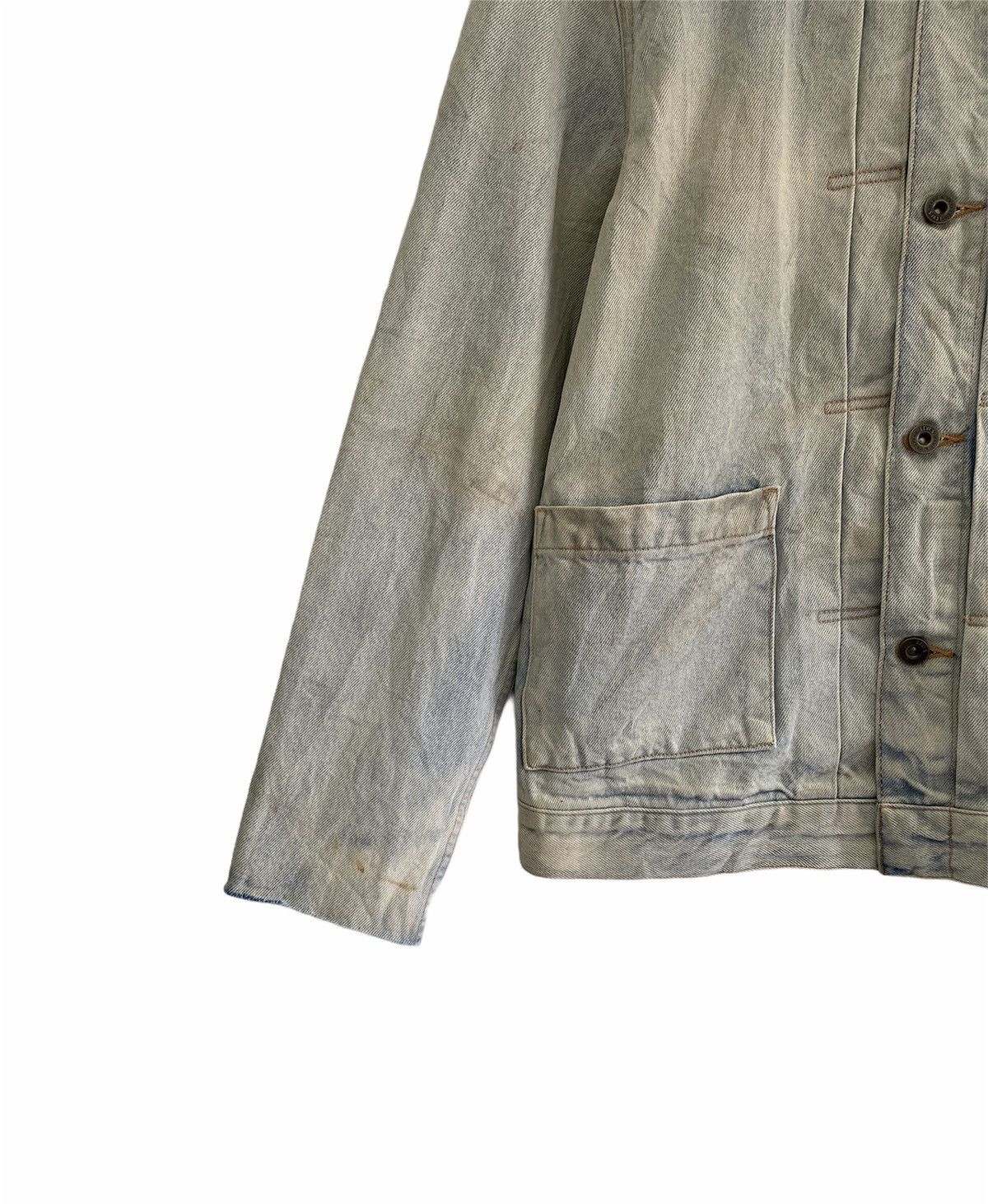Levi's Made & Crafted 🔥Vintage 90s Levi’s Distressed Acid Dye Wash Denim Jacket Size US M / EU 48-50 / 2 - 9 Thumbnail