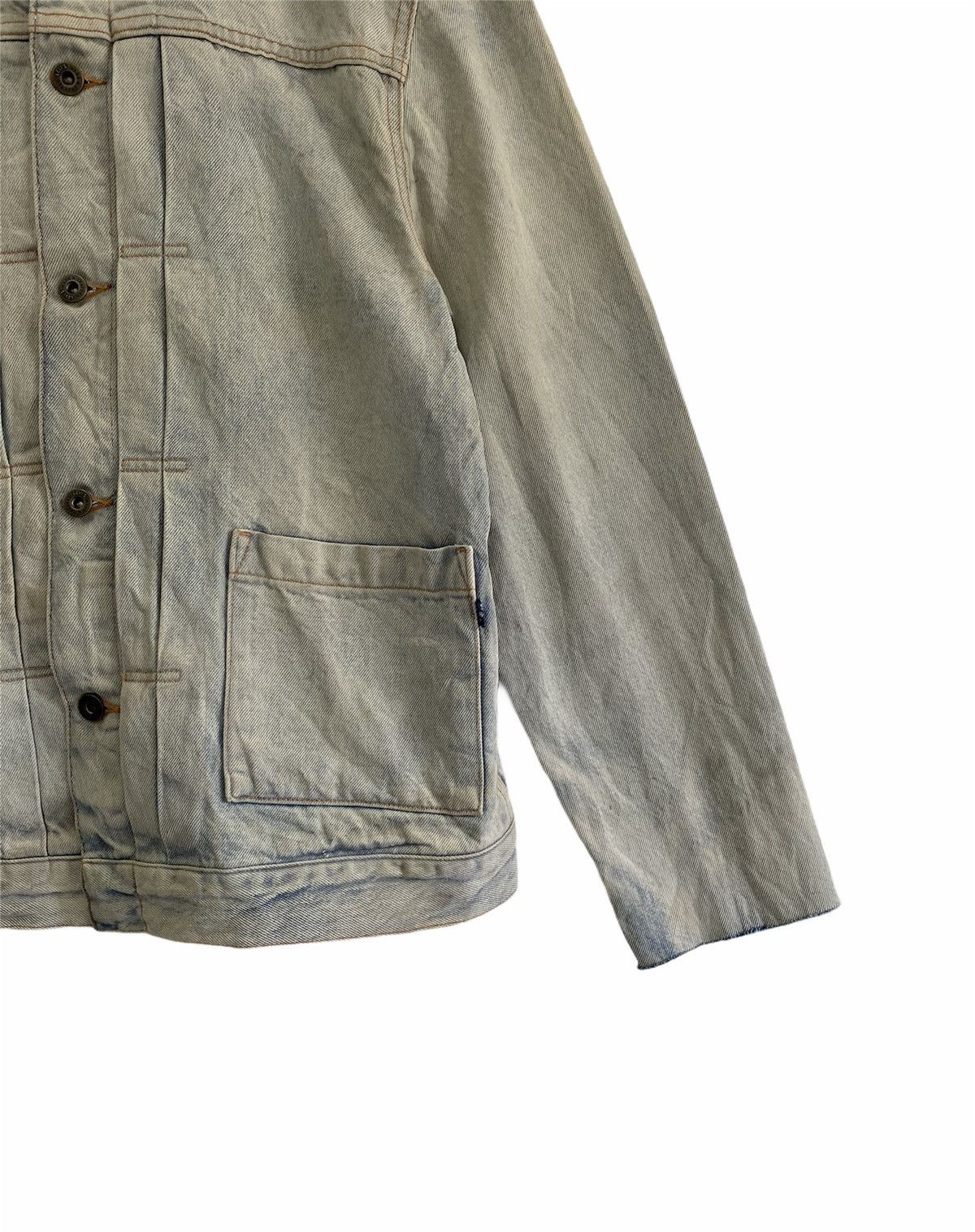 Levi's Made & Crafted 🔥Vintage 90s Levi’s Distressed Acid Dye Wash Denim Jacket Size US M / EU 48-50 / 2 - 8 Thumbnail