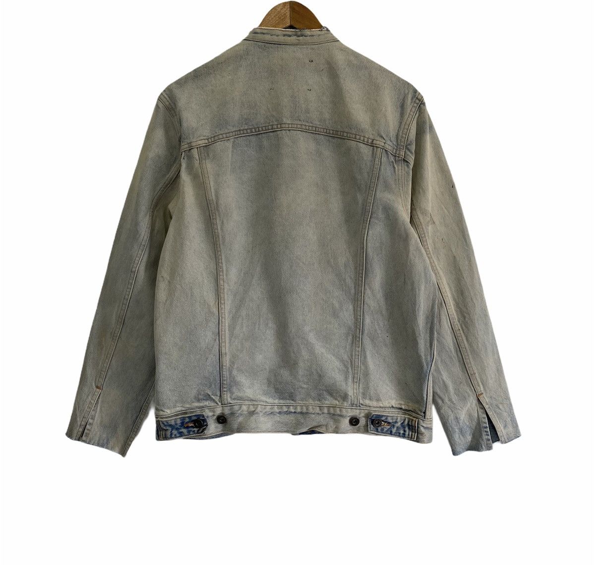 Levi's Made & Crafted 🔥Vintage 90s Levi’s Distressed Acid Dye Wash Denim Jacket Size US M / EU 48-50 / 2 - 3 Thumbnail