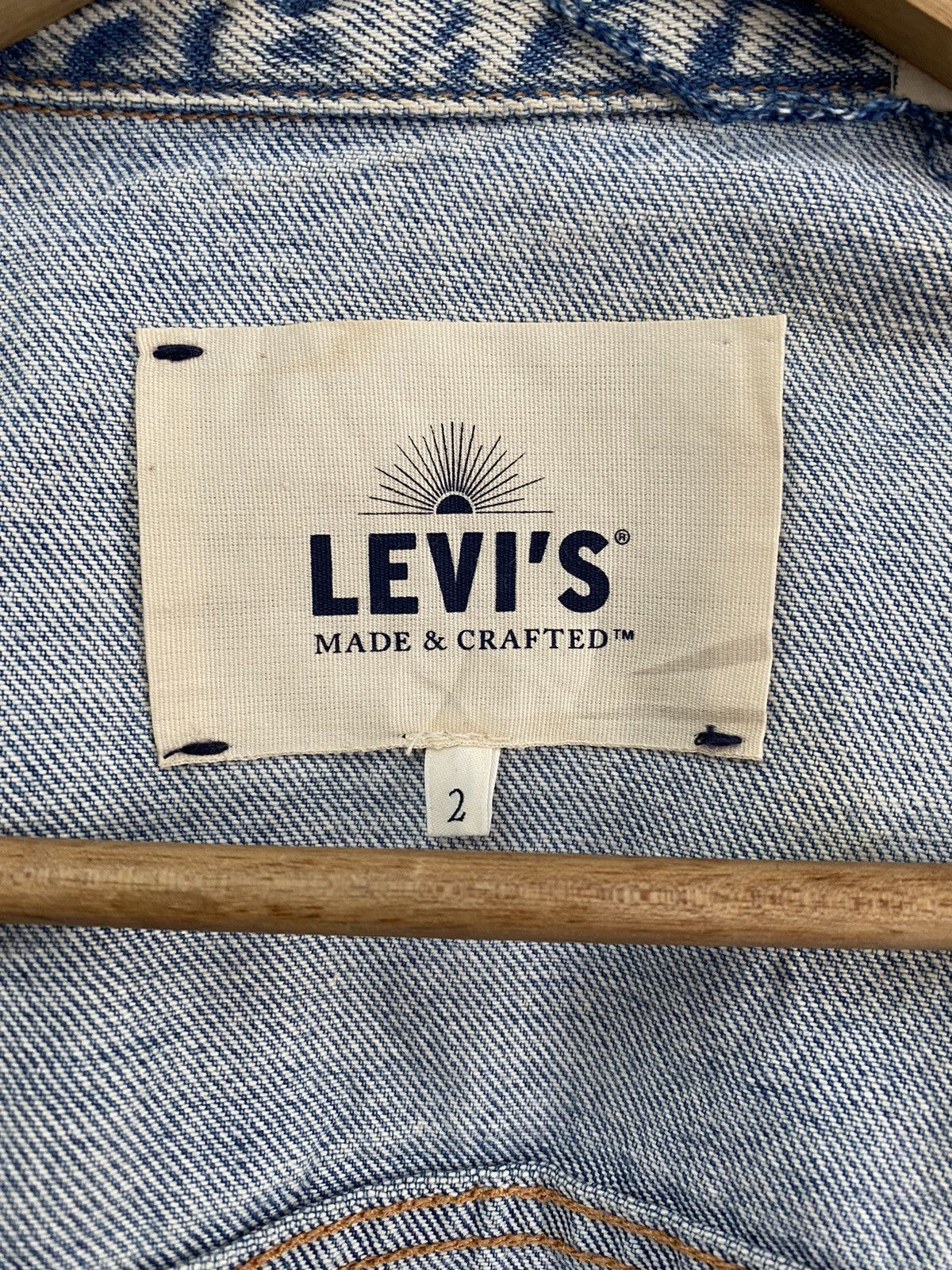 Levi's Made & Crafted 🔥Vintage 90s Levi’s Distressed Acid Dye Wash Denim Jacket Size US M / EU 48-50 / 2 - 12 Thumbnail