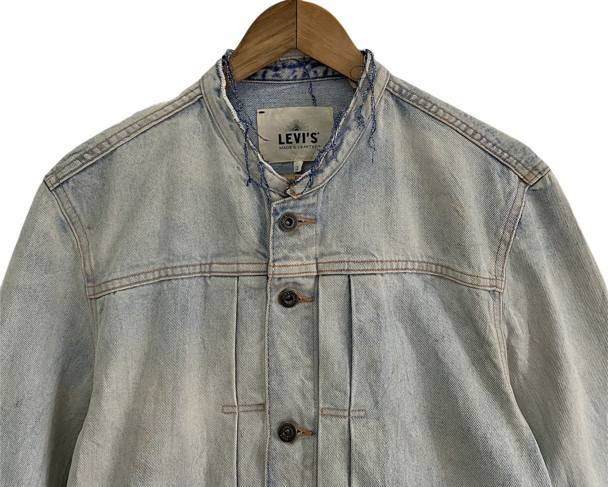 Levi's Made & Crafted 🔥Vintage 90s Levi’s Distressed Acid Dye Wash Denim Jacket Size US M / EU 48-50 / 2 - 5 Thumbnail