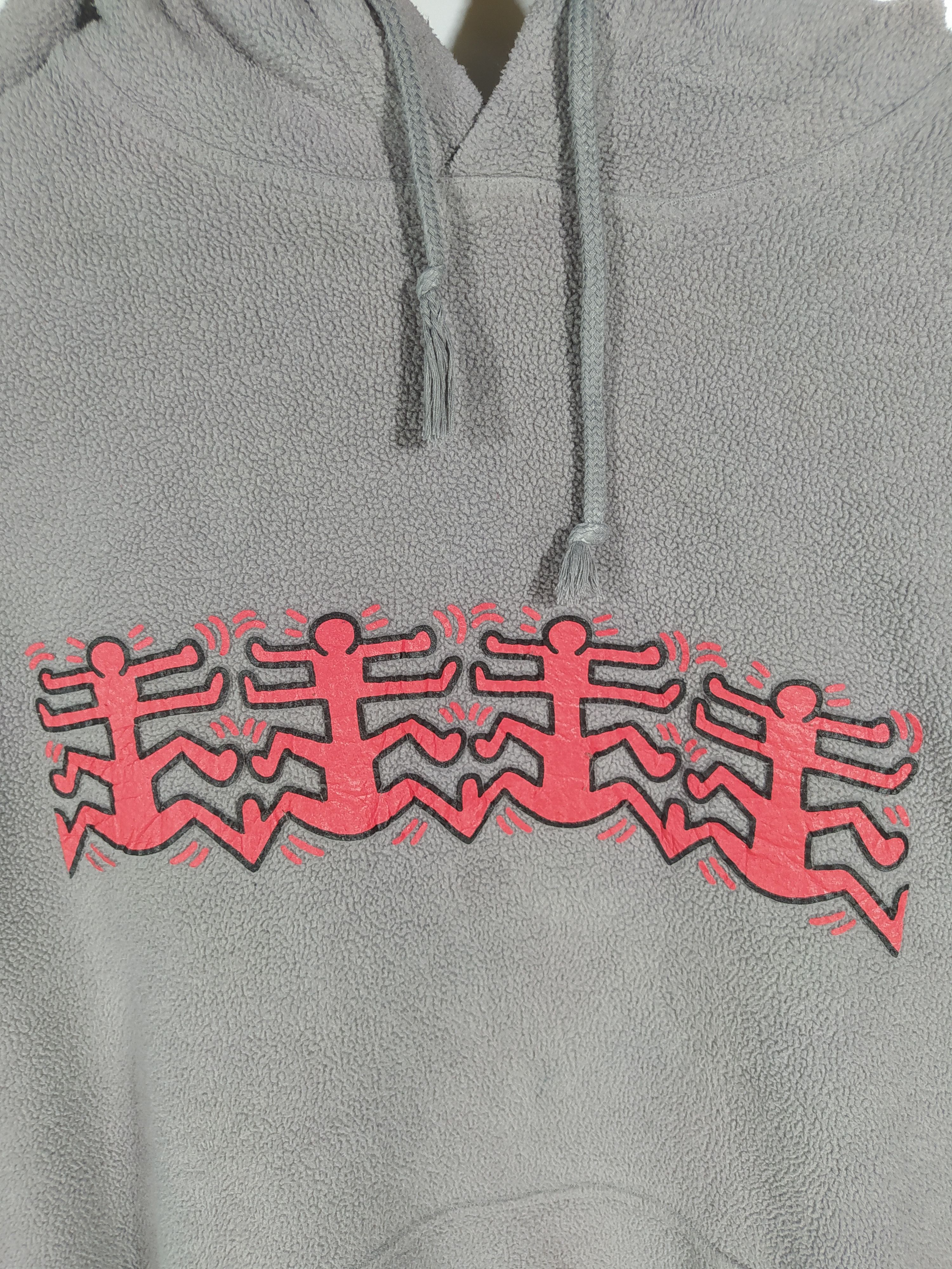 Keith Haring × Vintage Vintage keith haring uniqlo fleece Hoodie Size US L / EU 52-54 / 3 - 5 Thumbnail