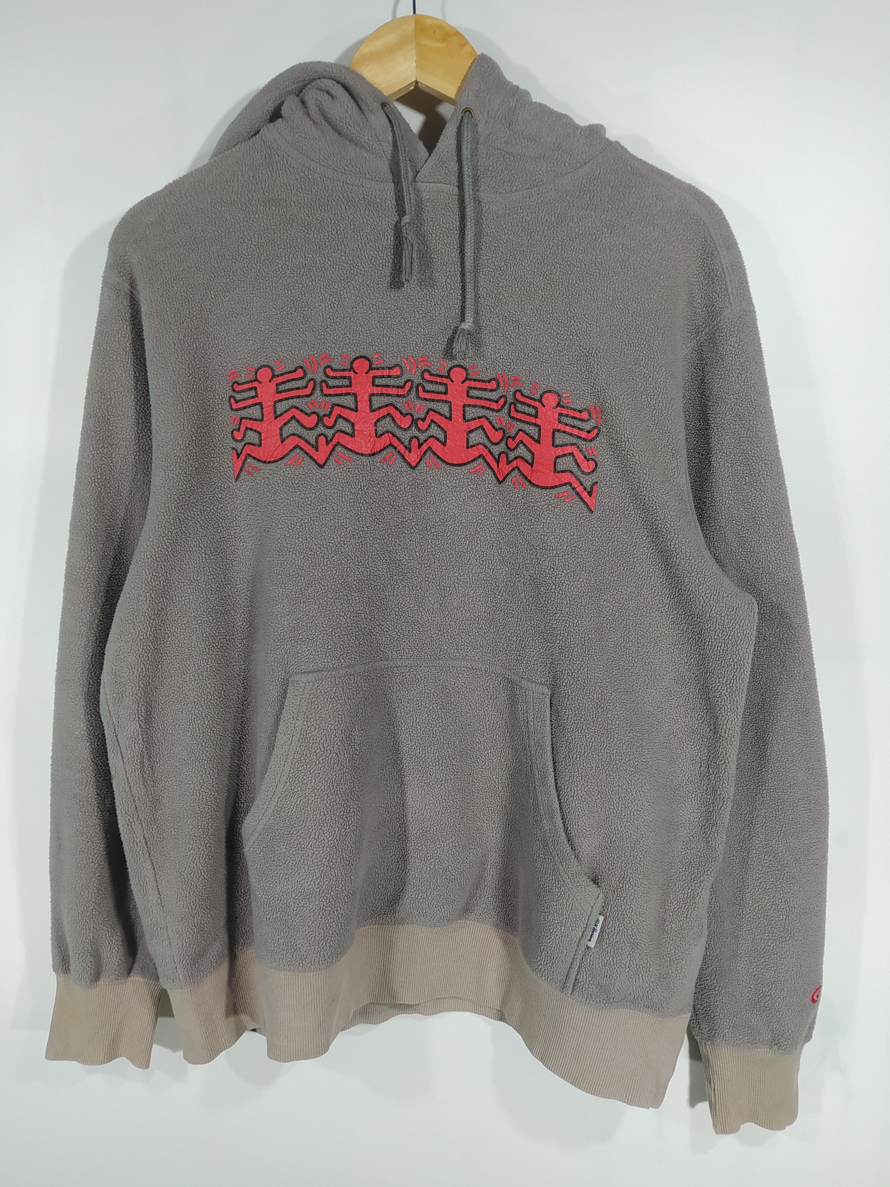 Keith Haring × Vintage Vintage keith haring uniqlo fleece Hoodie Size US L / EU 52-54 / 3 - 1 Thumbnail
