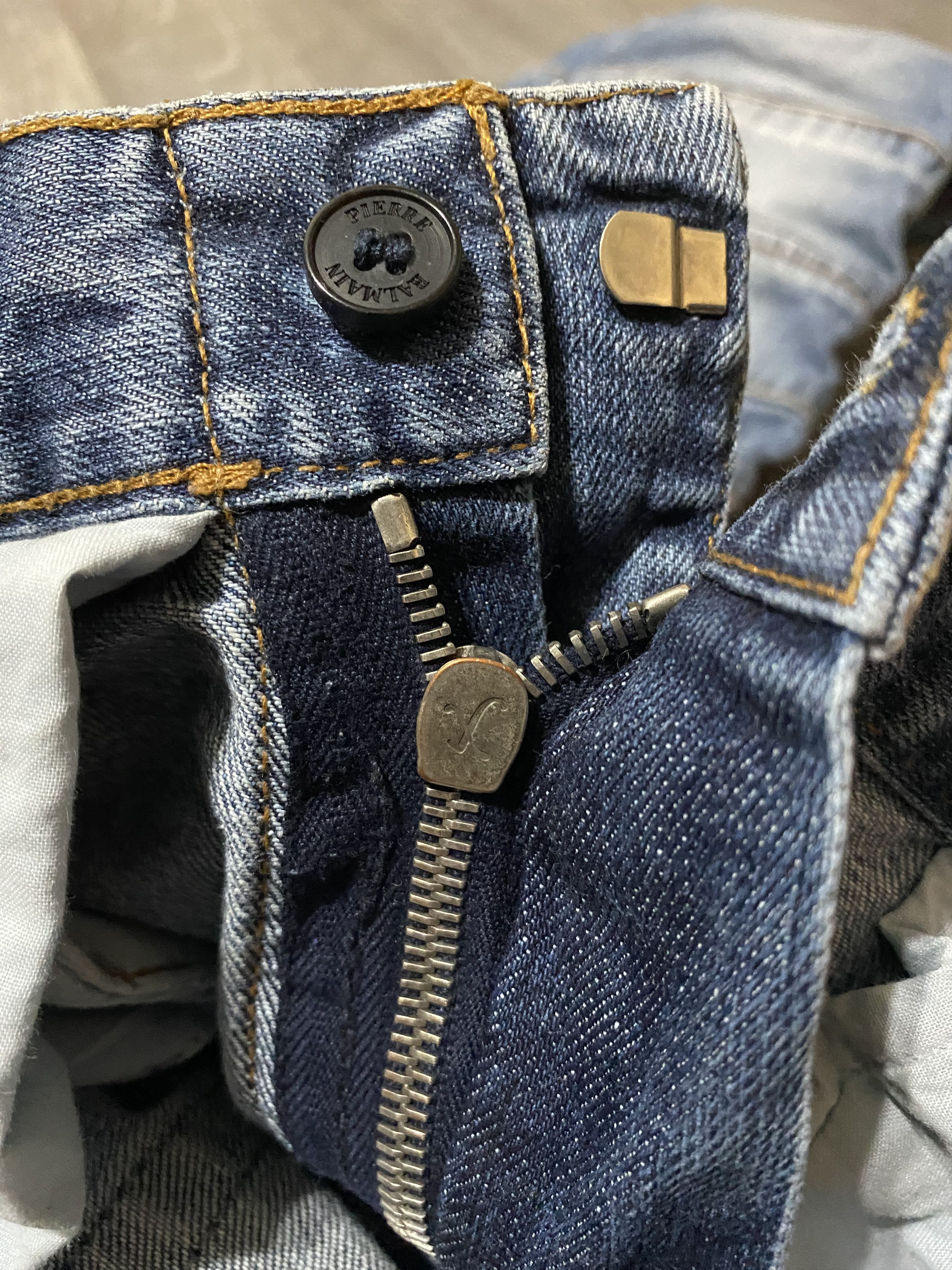 Pierre Balmain Pierre Balmain Paris Biker Jeans Distressed Patchwork Denim Size US 32 / EU 48 - 12 Thumbnail