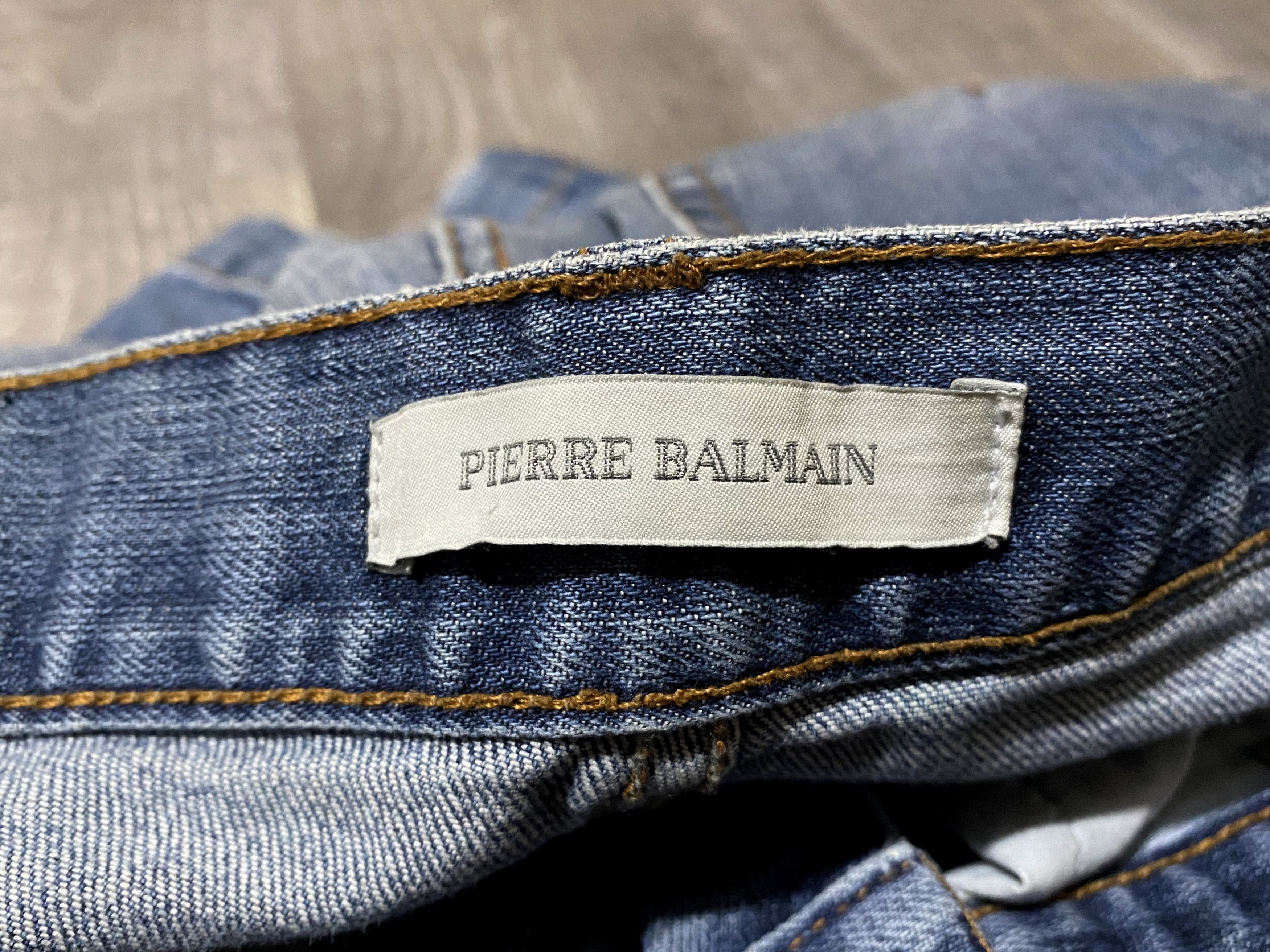 Pierre Balmain Pierre Balmain Paris Biker Jeans Distressed Patchwork Denim Size US 32 / EU 48 - 6 Thumbnail