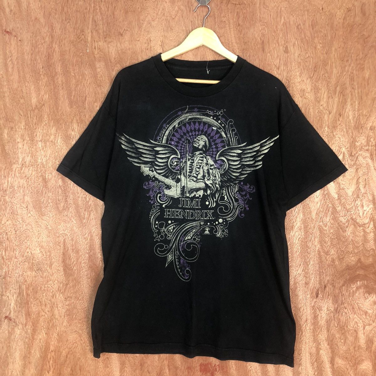 Band Tees DLL Jimi Hendrix faded vintage Short Sleeve Tshirt #1442 Size US XL / EU 56 / 4 - 3 Thumbnail