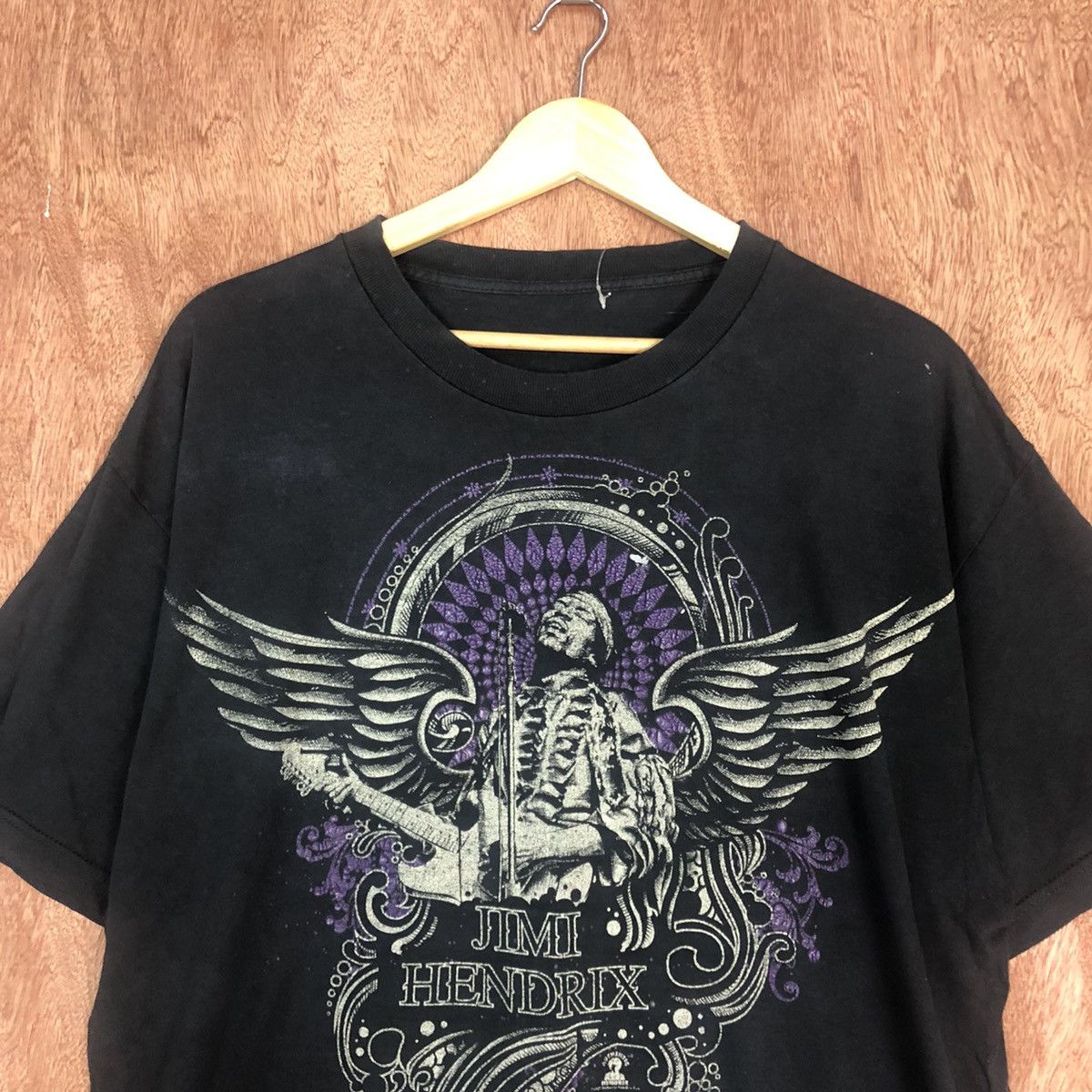 Band Tees DLL Jimi Hendrix faded vintage Short Sleeve Tshirt #1442 Size US XL / EU 56 / 4 - 7 Thumbnail