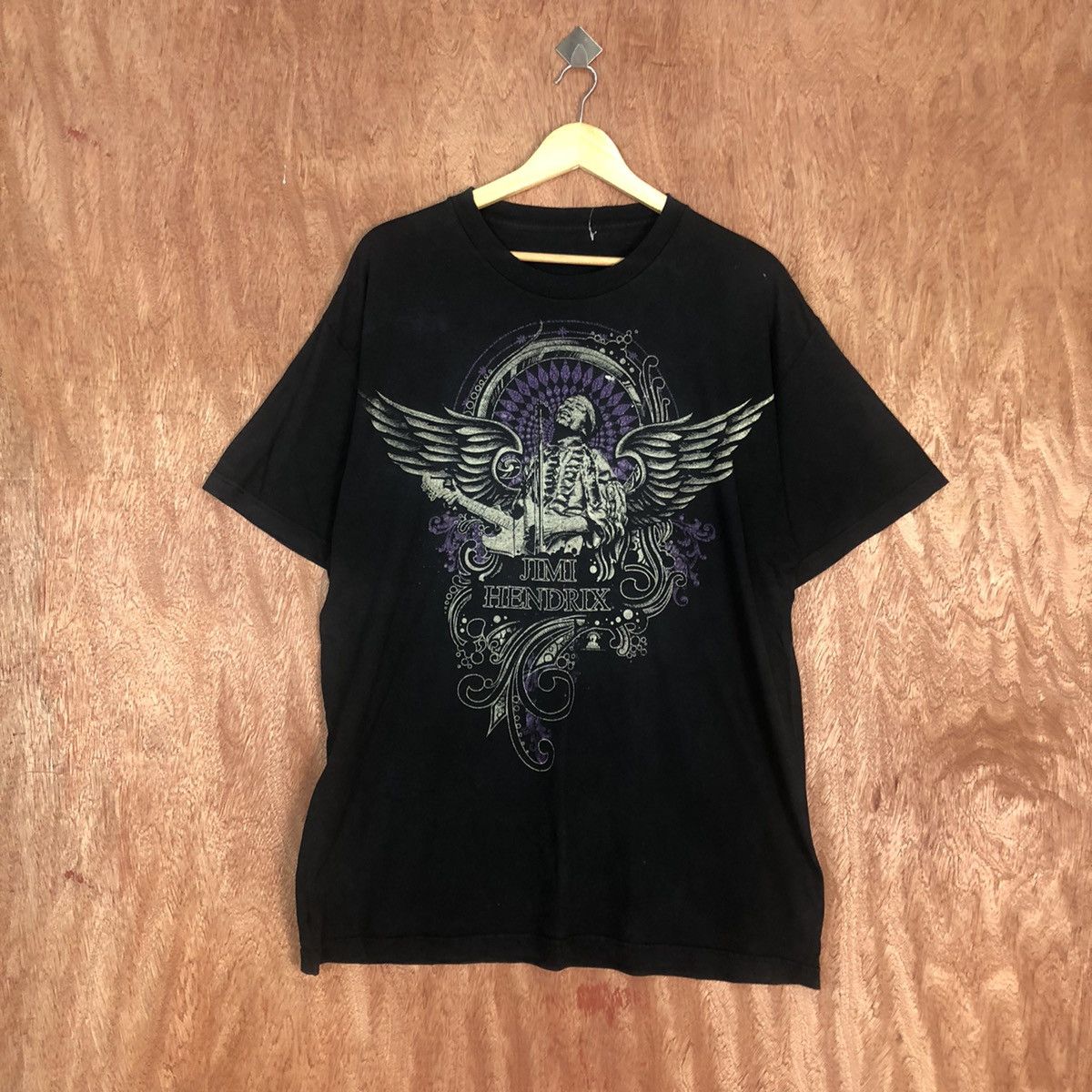 Band Tees DLL Jimi Hendrix faded vintage Short Sleeve Tshirt #1442 Size US XL / EU 56 / 4 - 1 Thumbnail