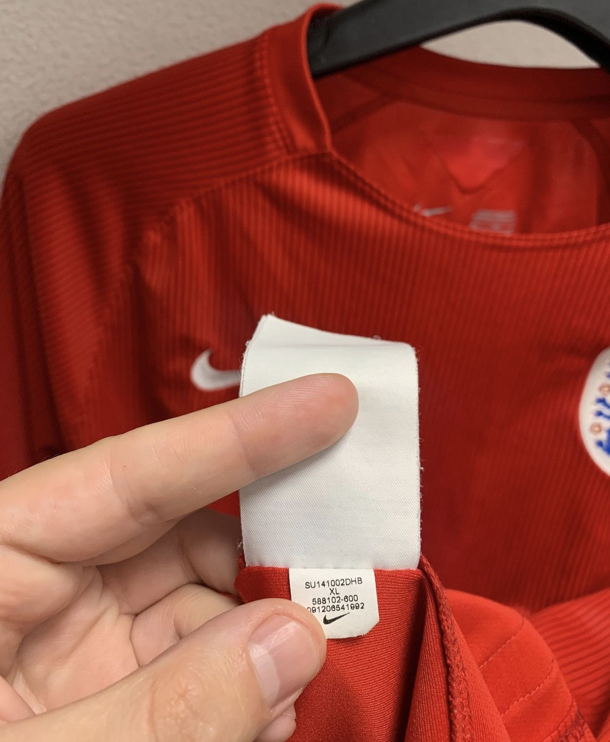 Nike England Nike Soccer jersey 2014 red Xl Size US XL / EU 56 / 4 - 4 Thumbnail