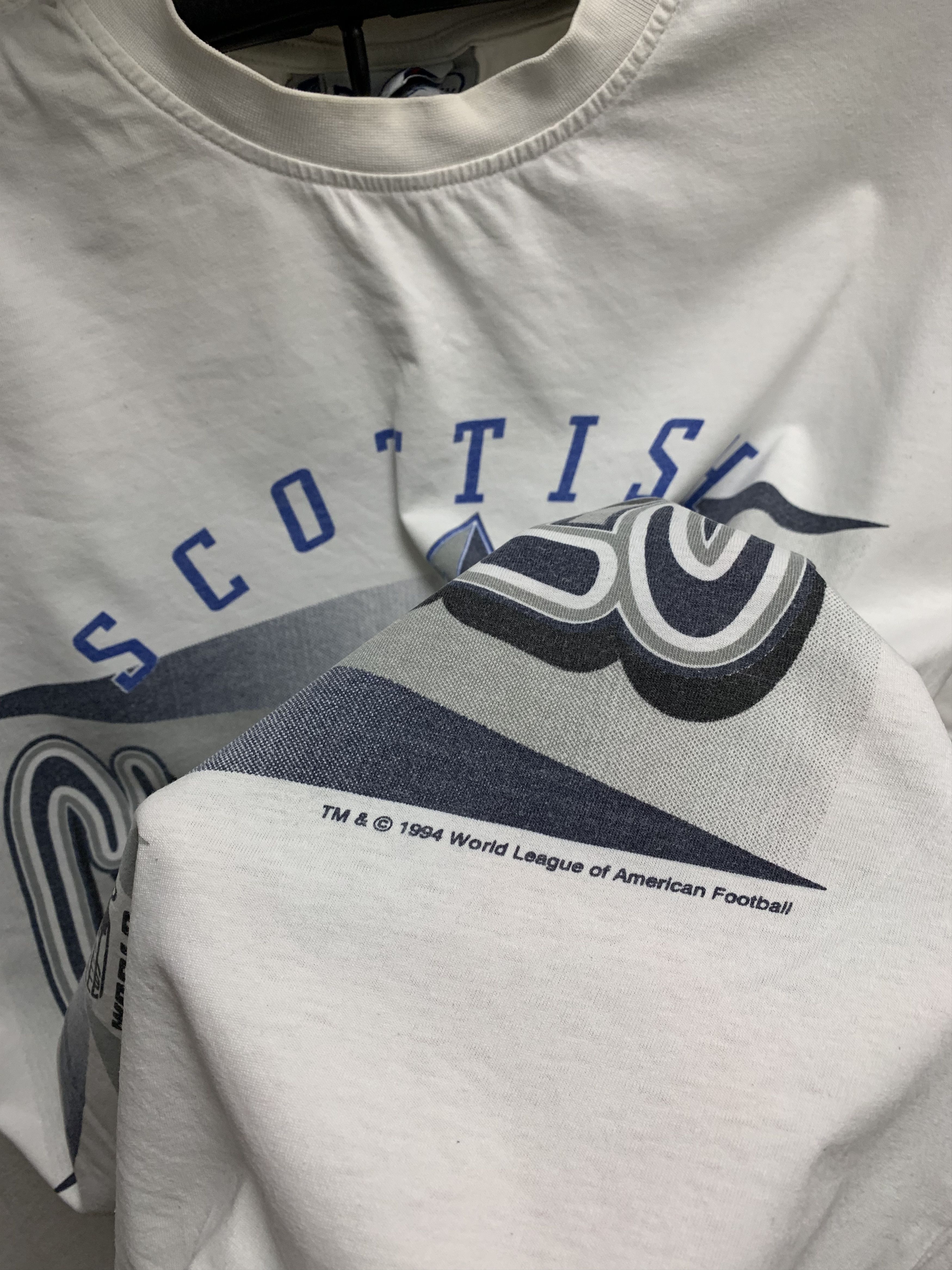 Reebok Scottish Claymores vintage Reebok t-shirt 1994 World CupXxl Size US XXL / EU 58 / 5 - 4 Thumbnail