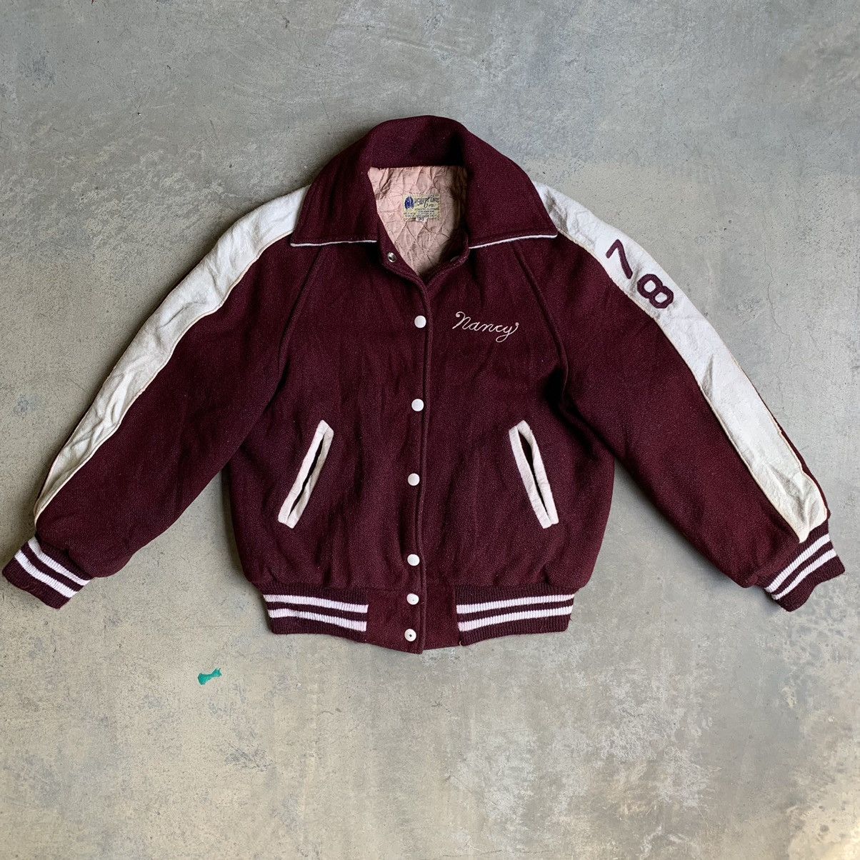 Vintage Vintage Embroidered Varsity Jacket by Hewitt MFG Size US S / EU 44-46 / 1 - 1 Thumbnail