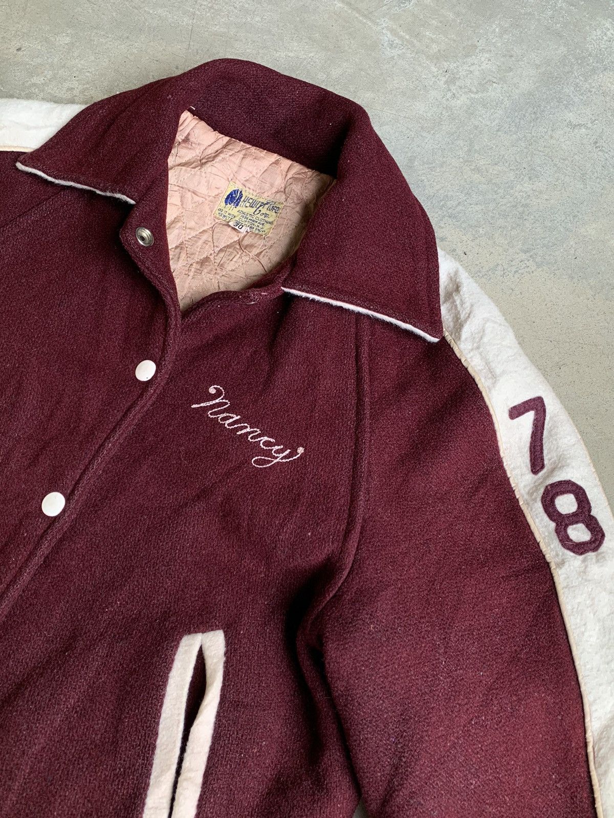 Vintage Vintage Embroidered Varsity Jacket by Hewitt MFG Size US S / EU 44-46 / 1 - 5 Thumbnail