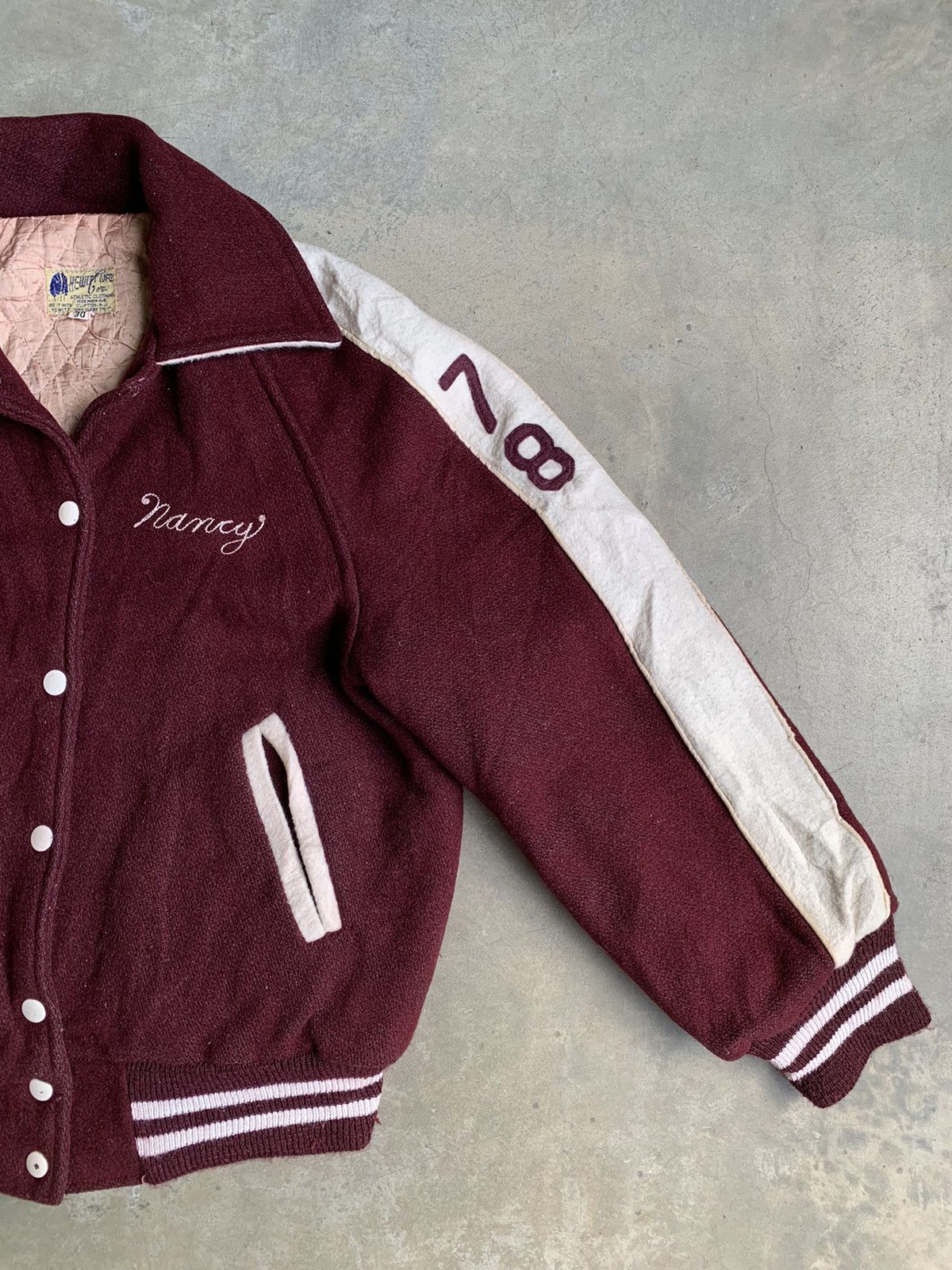Vintage Vintage Embroidered Varsity Jacket by Hewitt MFG Size US S / EU 44-46 / 1 - 4 Thumbnail