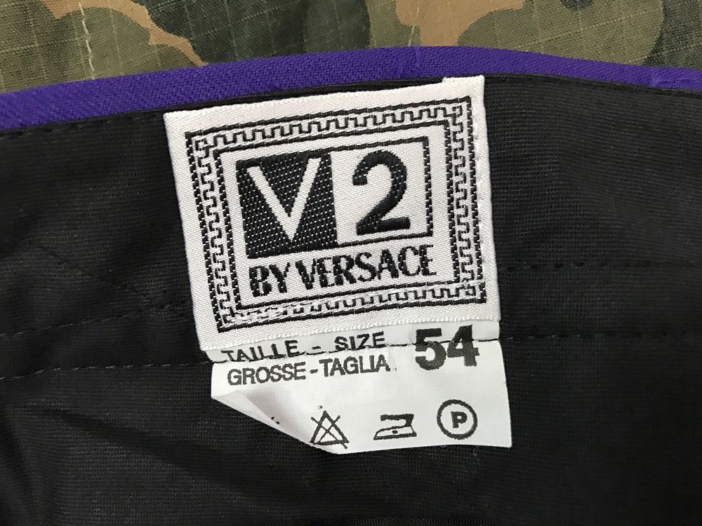 Versace × Versace Jeans Couture Luxury Designer Versace V2 Baggy Wider Blue Trouser Pant Size US 36 / EU 52 - 11 Thumbnail