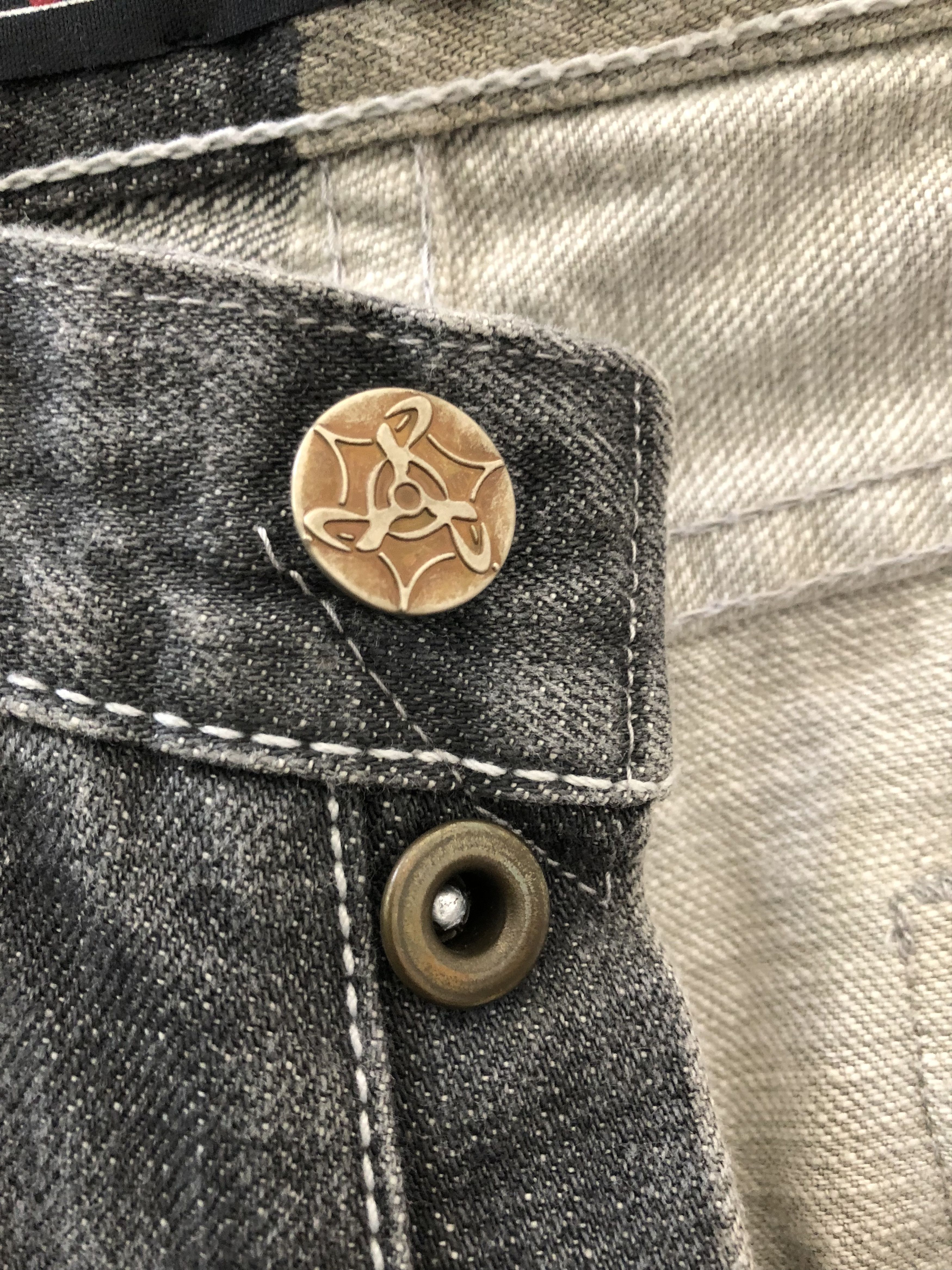 Japanese Brand KIMURAYA Made in Japan Two Tones Bleached Style Denim Jeans Size US 29 - 14 Thumbnail