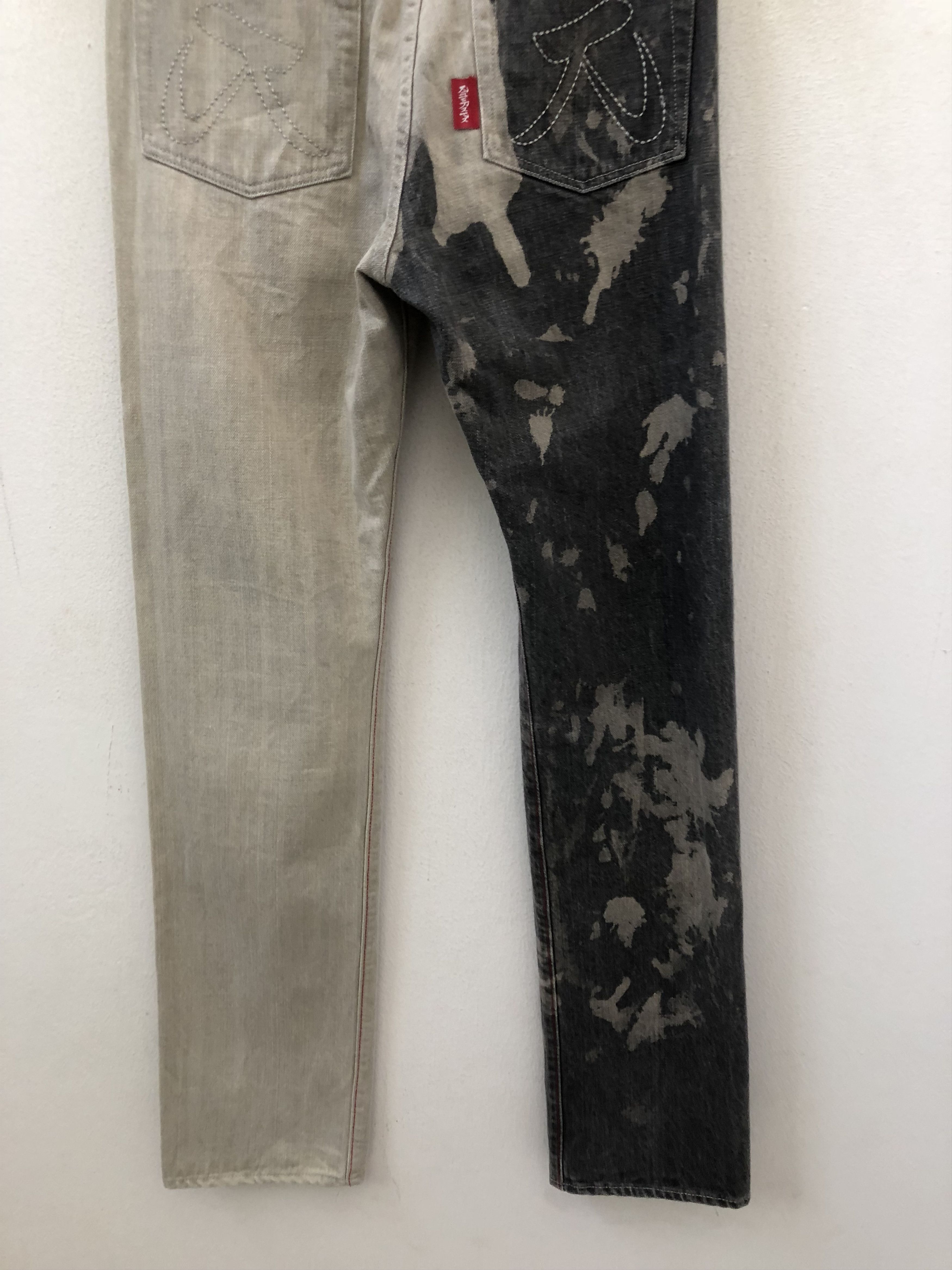 Japanese Brand KIMURAYA Made in Japan Two Tones Bleached Style Denim Jeans Size US 29 - 13 Thumbnail