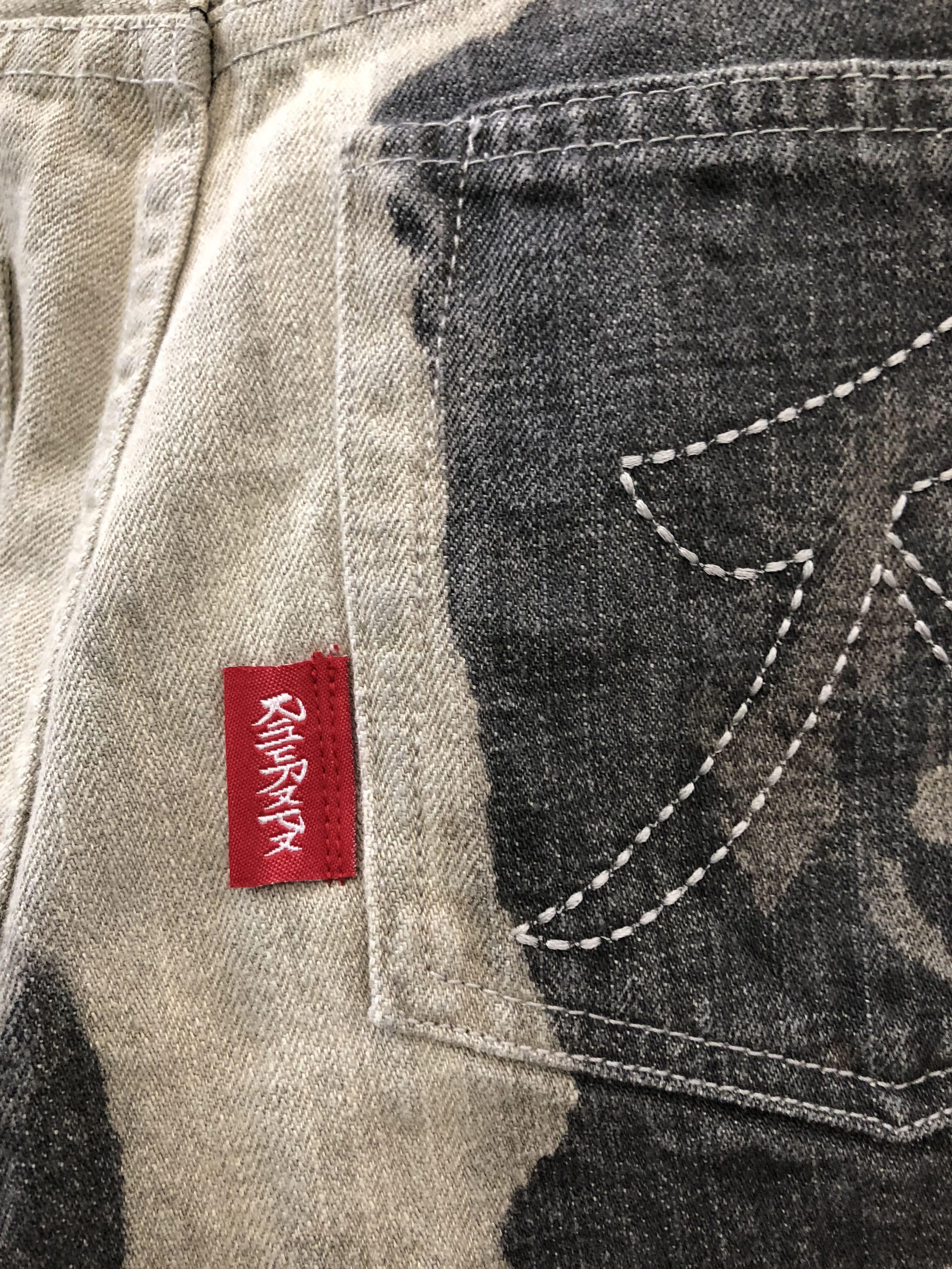 Japanese Brand KIMURAYA Made in Japan Two Tones Bleached Style Denim Jeans Size US 29 - 12 Thumbnail