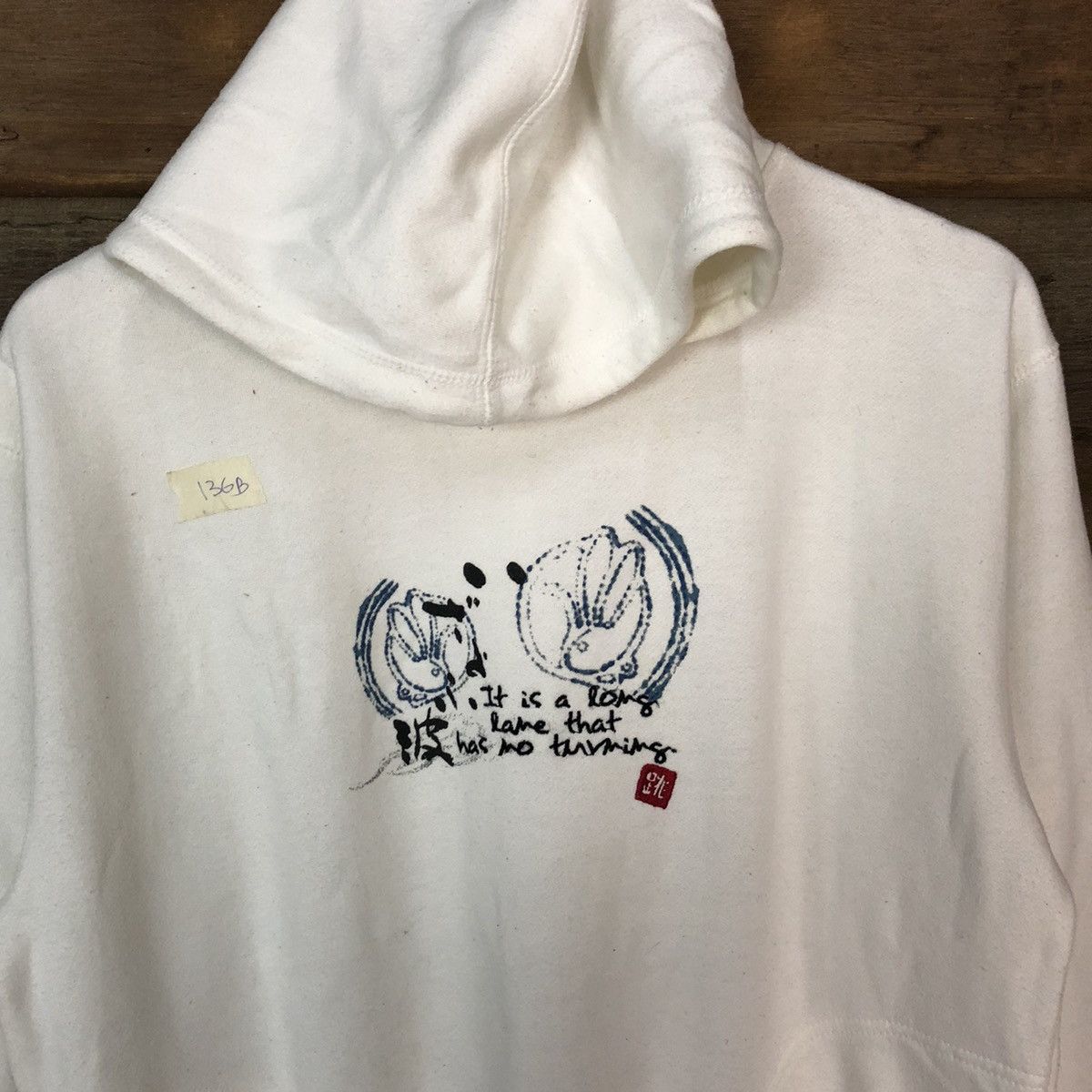 Japanese Brand × Vintage Japanese Brand White Hoodie #136B Size US M / EU 48-50 / 2 - 6 Thumbnail