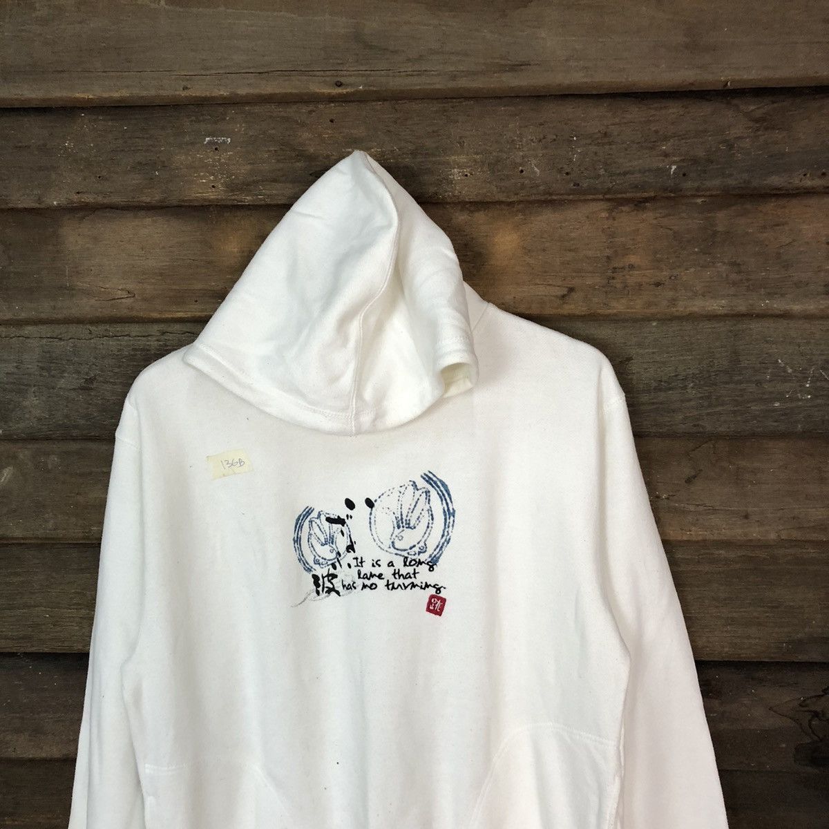 Japanese Brand × Vintage Japanese Brand White Hoodie #136B Size US M / EU 48-50 / 2 - 2 Thumbnail
