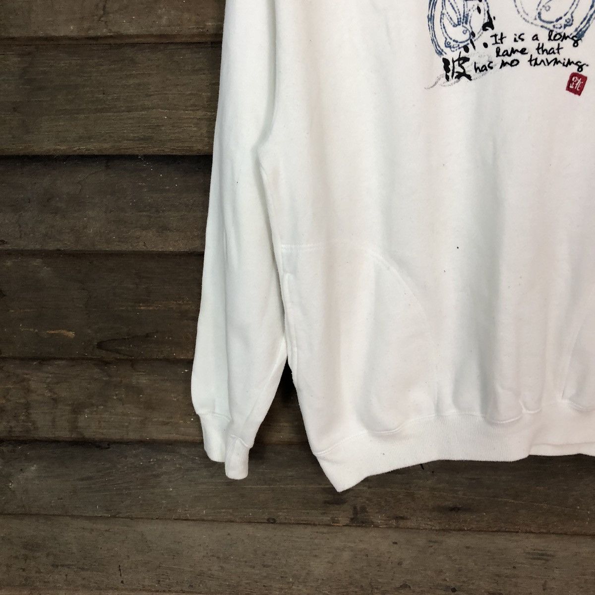 Japanese Brand × Vintage Japanese Brand White Hoodie #136B Size US M / EU 48-50 / 2 - 4 Thumbnail