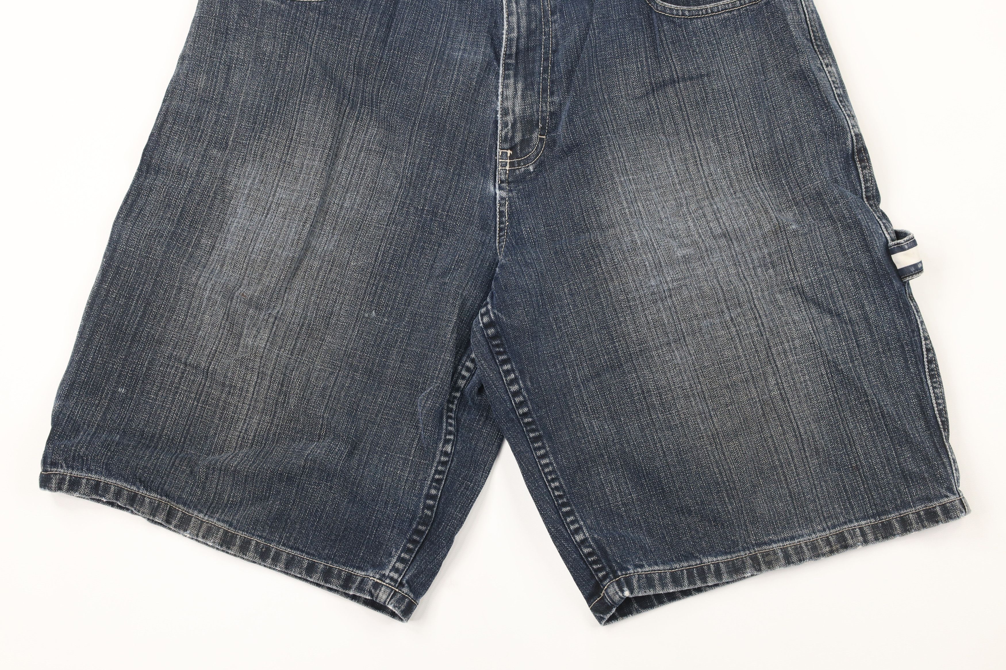 Tommy Hilfiger × Vintage Vintage 90s Tommy Hilfiger Out Baggy Denim Shorts Jorts Size US 34 / EU 50 - 3 Thumbnail