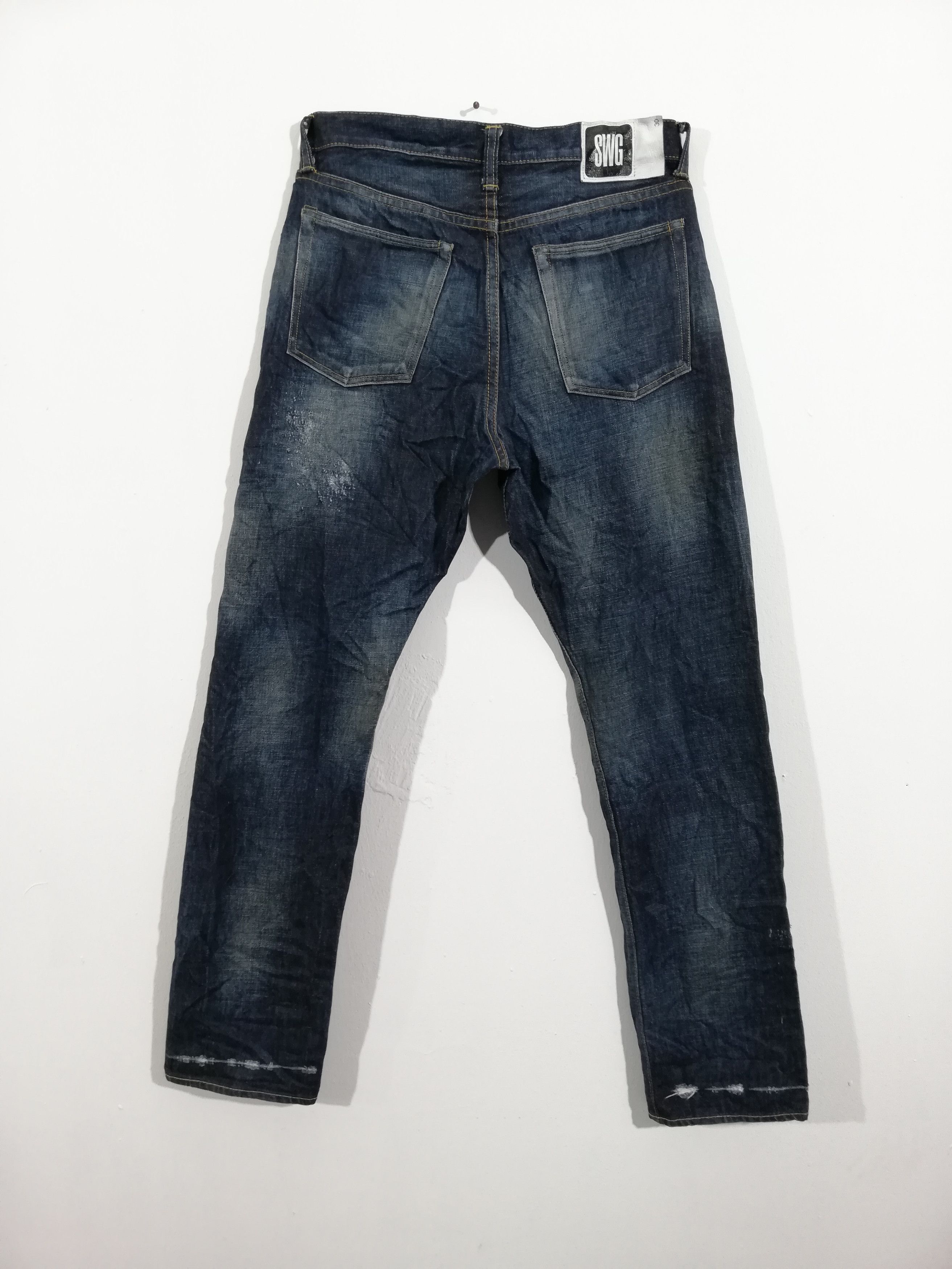 Japanese Brand × Swagger Swagger Distressed Jeans Made in Japan Size US 33 - 2 Thumbnail