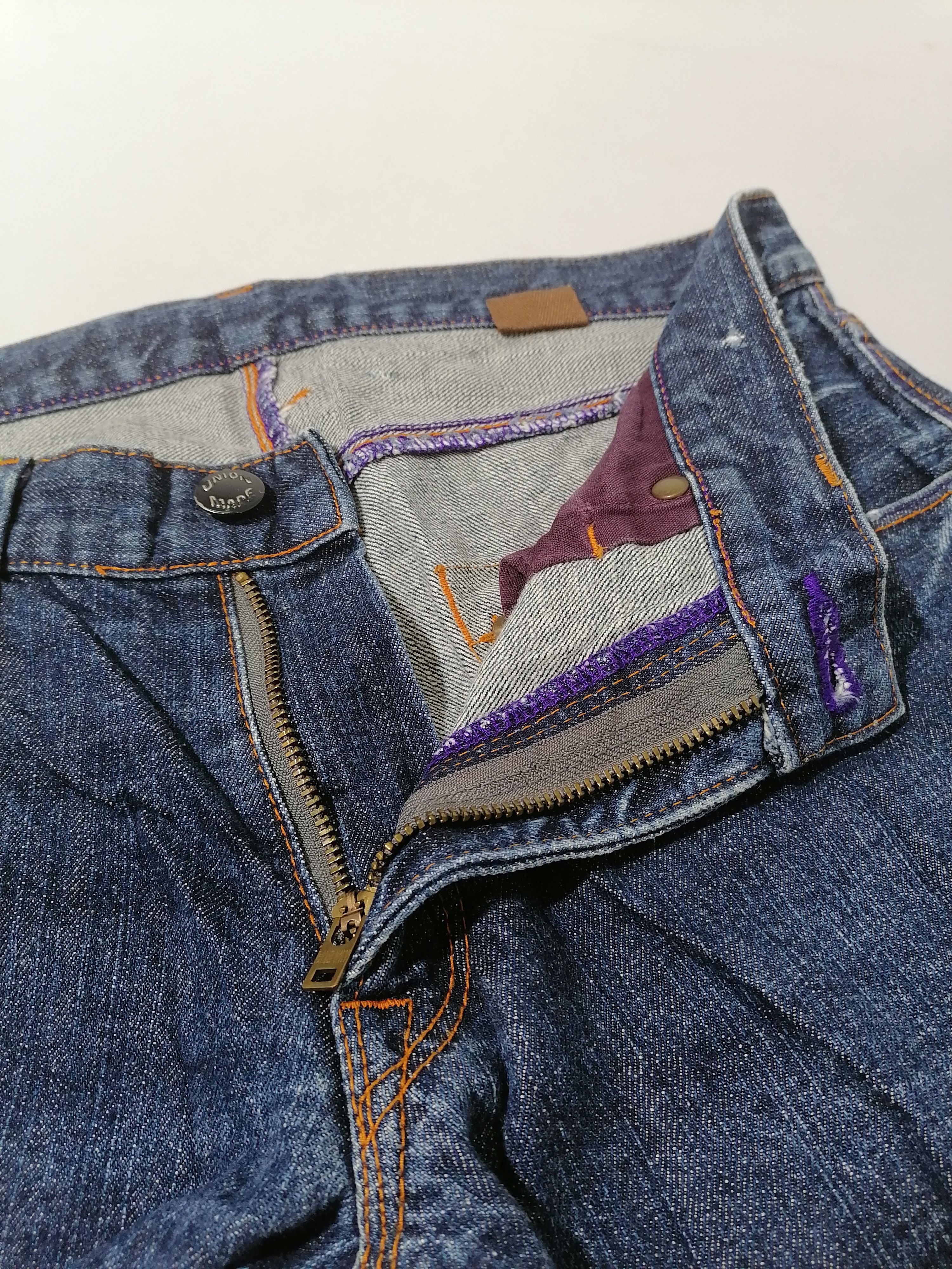 Designer × Japanese Brand Union Made Blueway Jeans Size US 33 - 4 Thumbnail