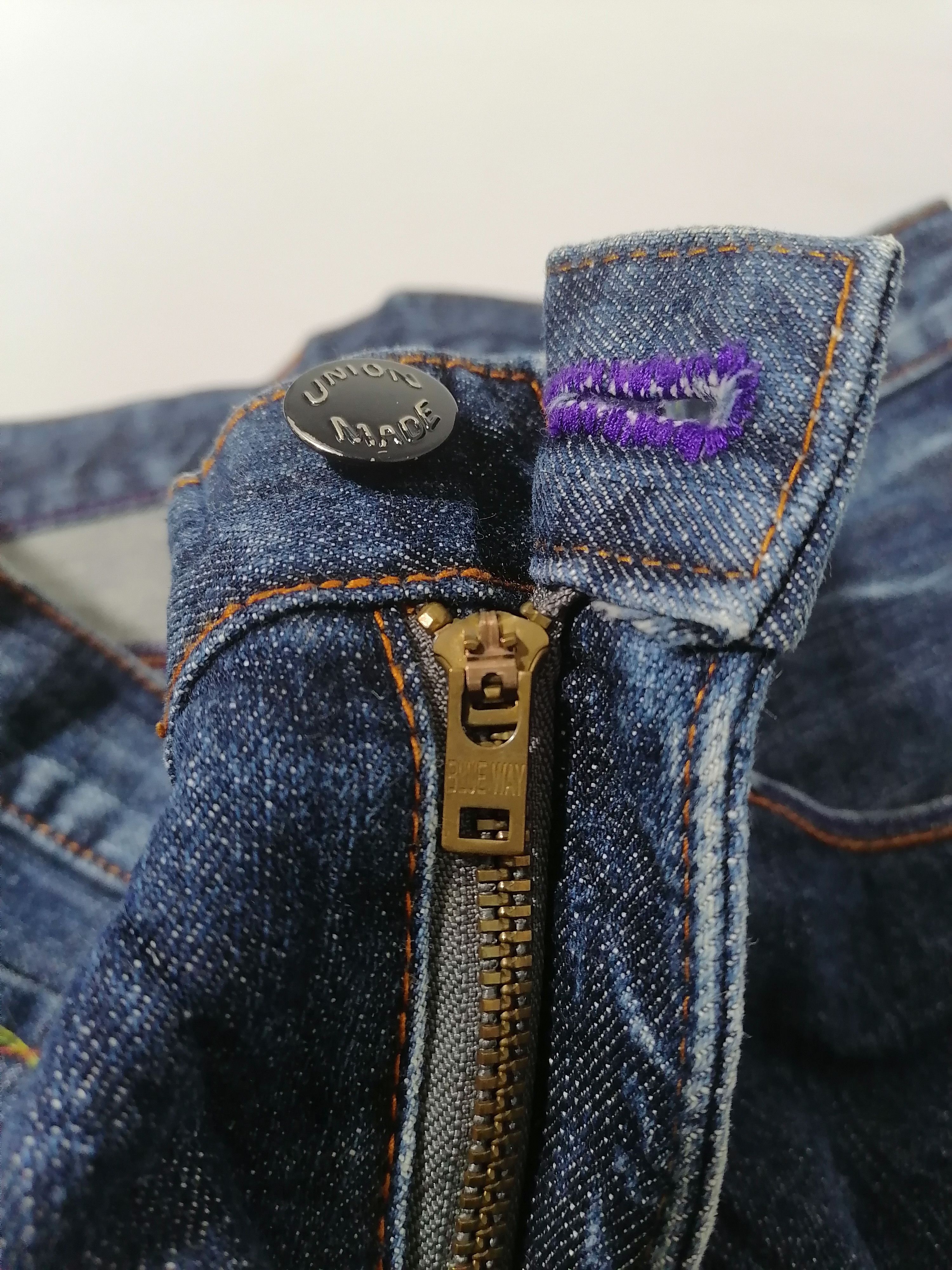 Designer × Japanese Brand Union Made Blueway Jeans Size US 33 - 3 Thumbnail