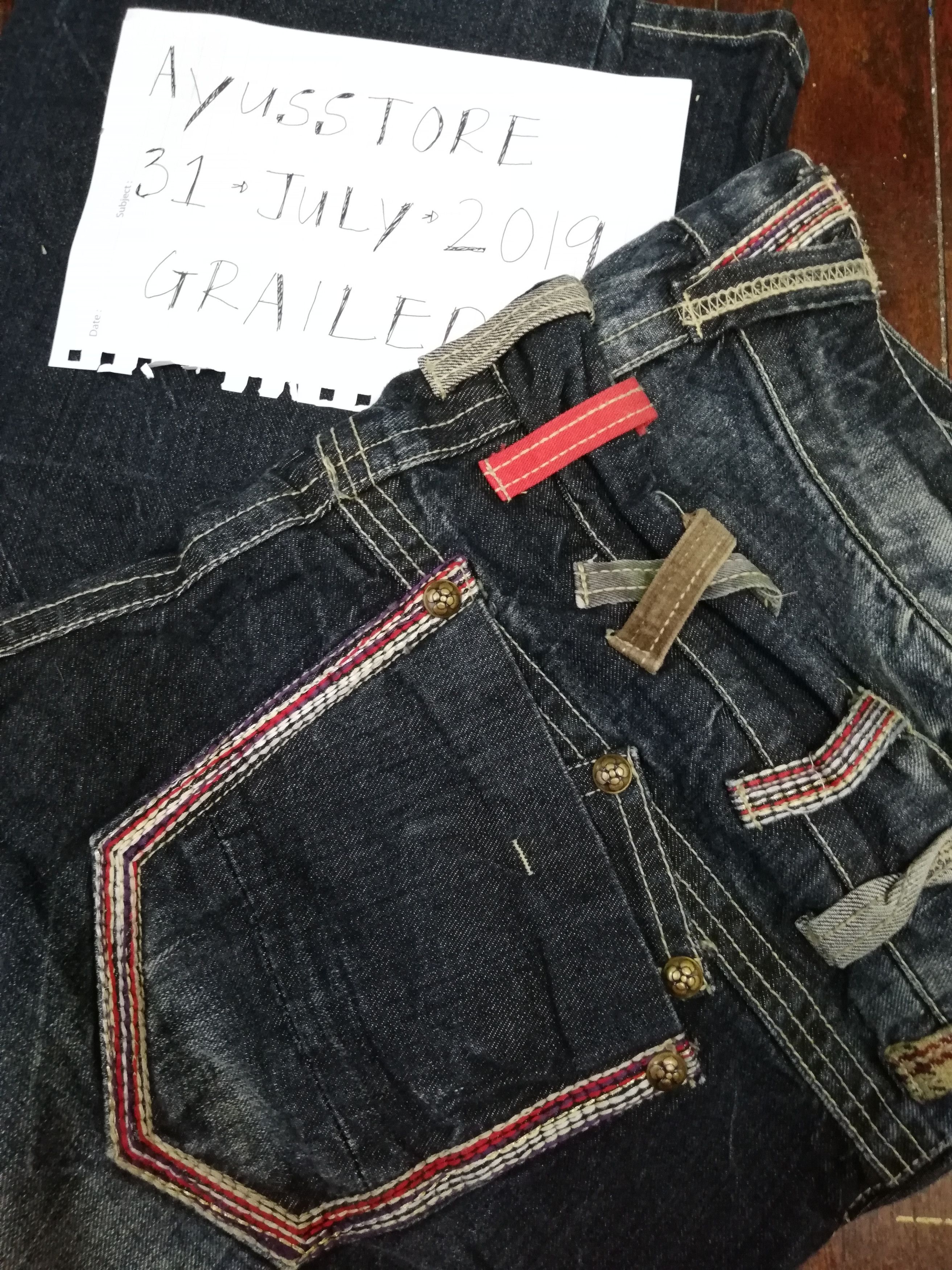 Japanese Brand Sorridere Double Waist Straight Denim Size US 33 - 7 Thumbnail