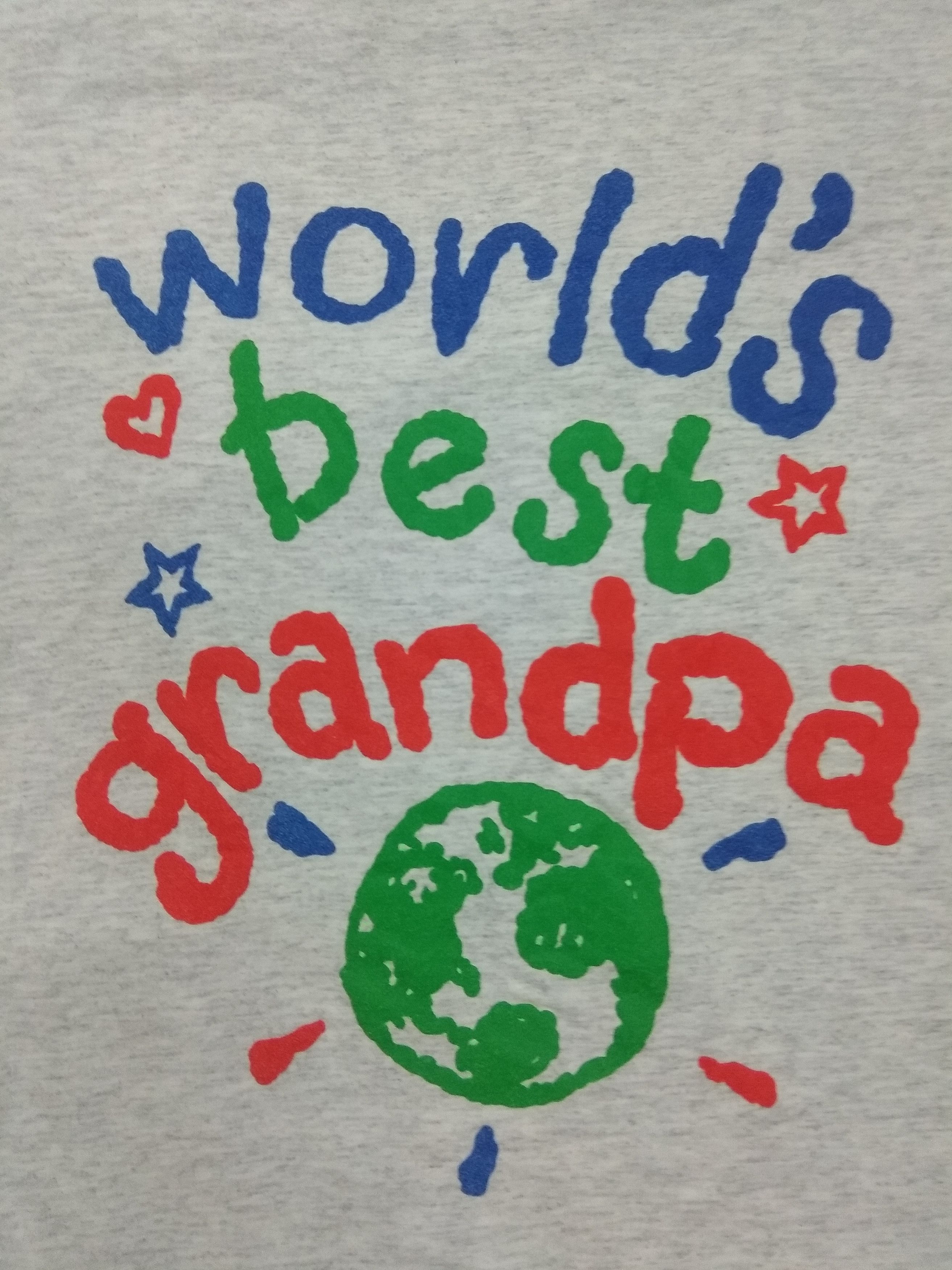 Russell Athletic × Vintage Vintage Custom Word's Best Granpa In The World Tshirt Size US L / EU 52-54 / 3 - 5 Thumbnail