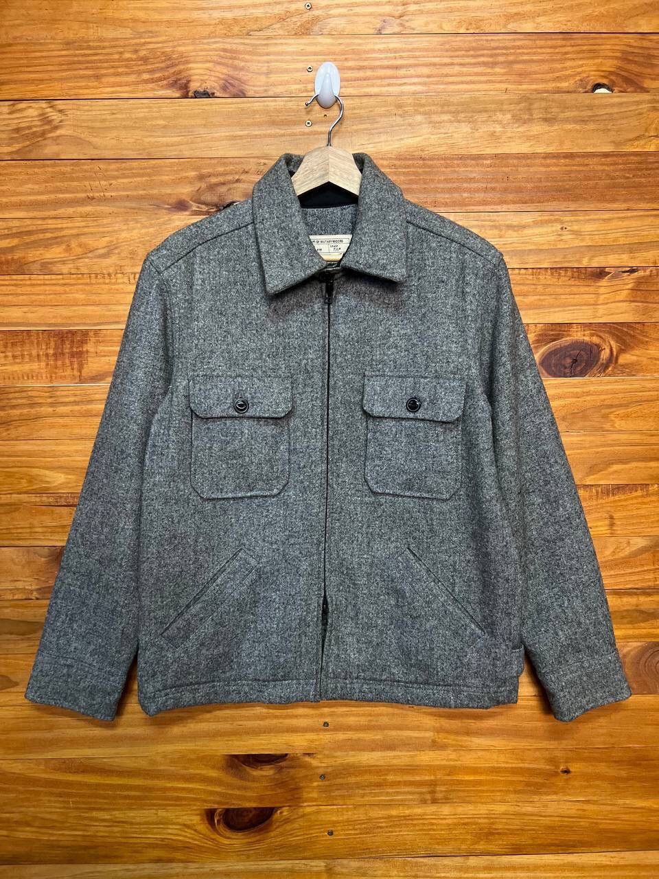 Japanese Brand VINTAGE BACK NUMBER MILITARY WOOL JACKET Size US S / EU 44-46 / 1 - 1 Thumbnail