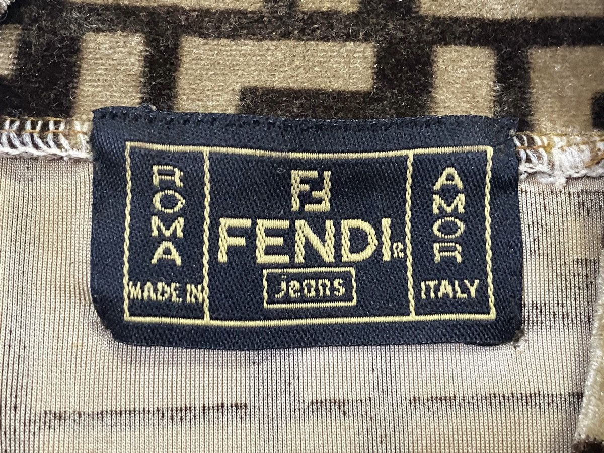 Fendi Vintage Fendi Zucca Monogram Faux Fur Turtleneck Long Sleeve Size S / US 4 / IT 40 - 9 Thumbnail