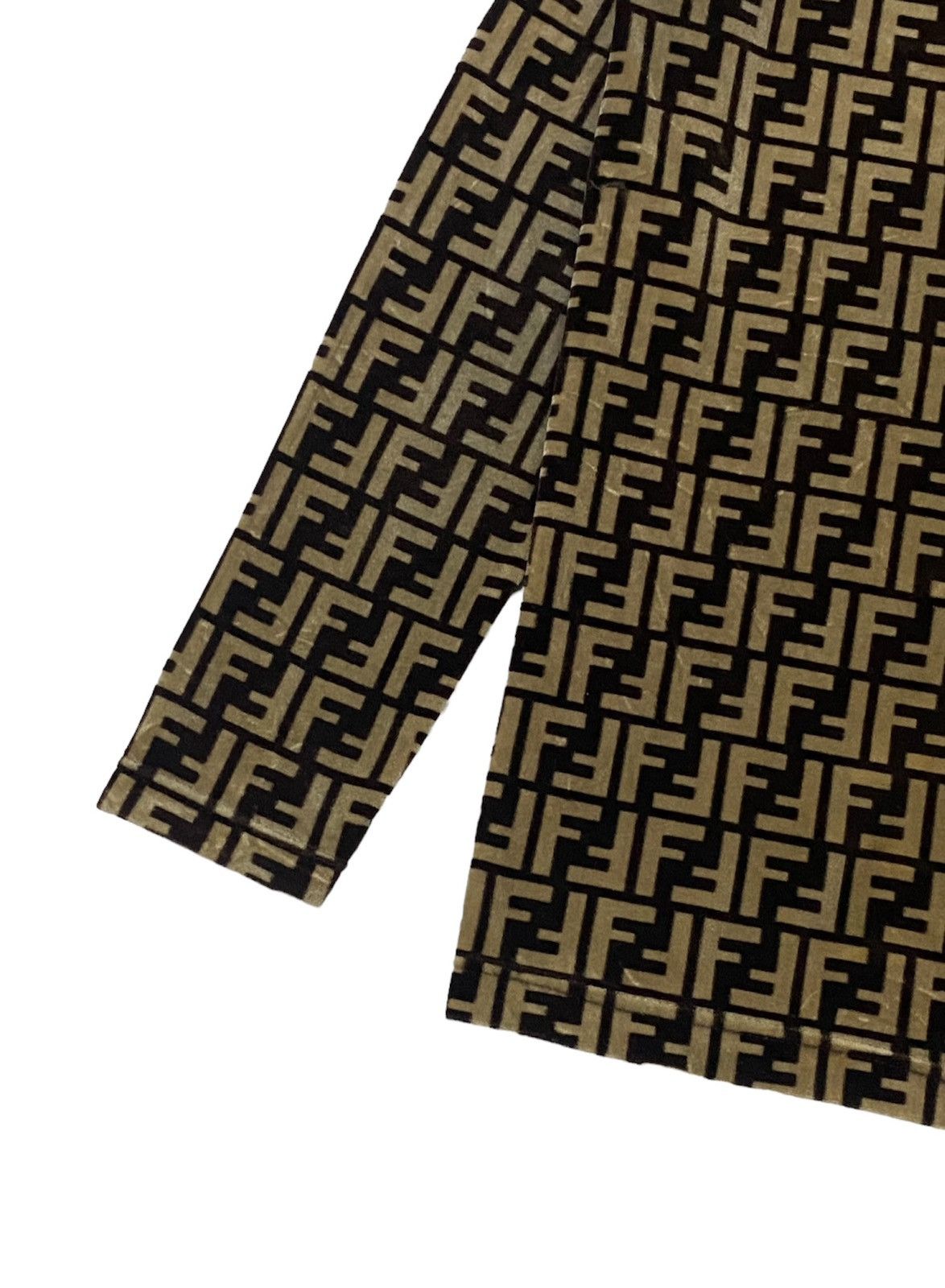 Fendi Vintage Fendi Zucca Monogram Faux Fur Turtleneck Long Sleeve Size S / US 4 / IT 40 - 14 Thumbnail