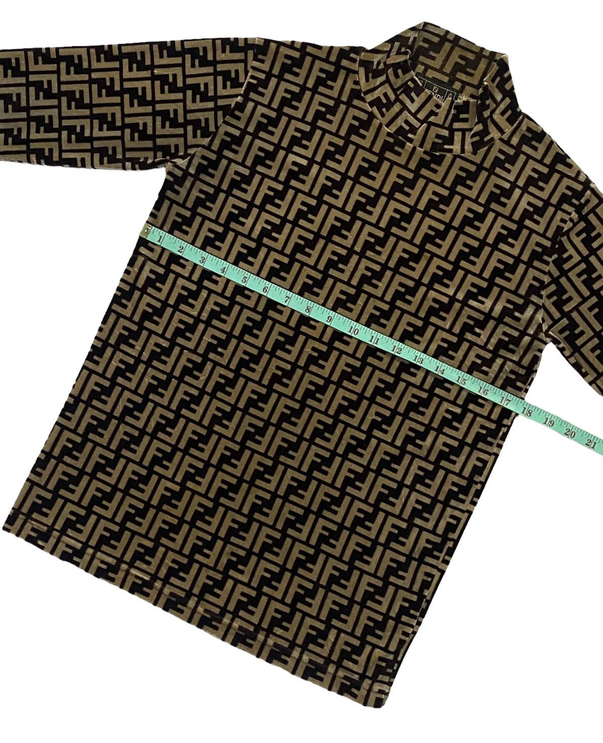Fendi Vintage Fendi Zucca Monogram Faux Fur Turtleneck Long Sleeve Size S / US 4 / IT 40 - 4 Thumbnail