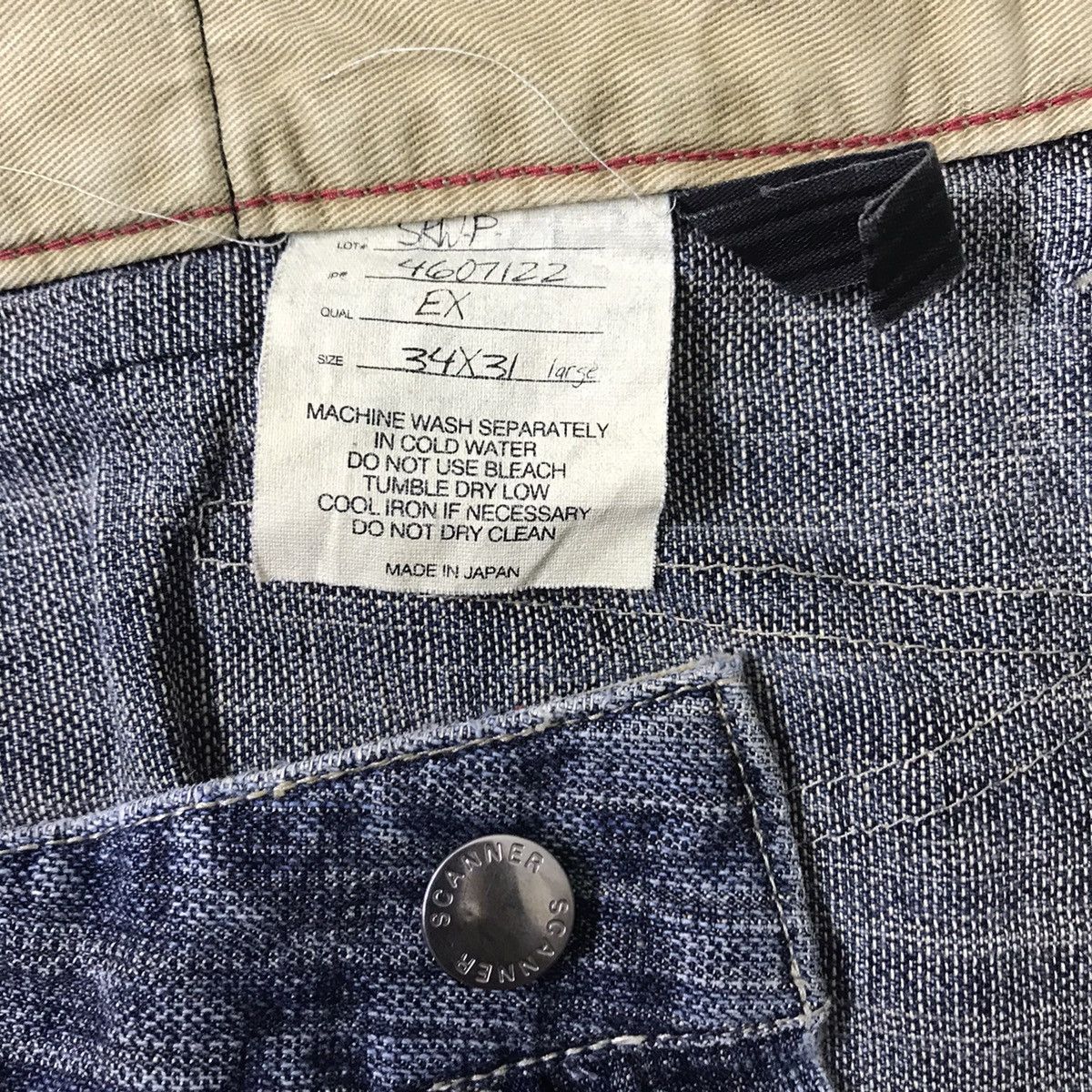 Japanese Brand Scanner Fundamental Denim Jeans Size US 34 / EU 50 - 20 Thumbnail