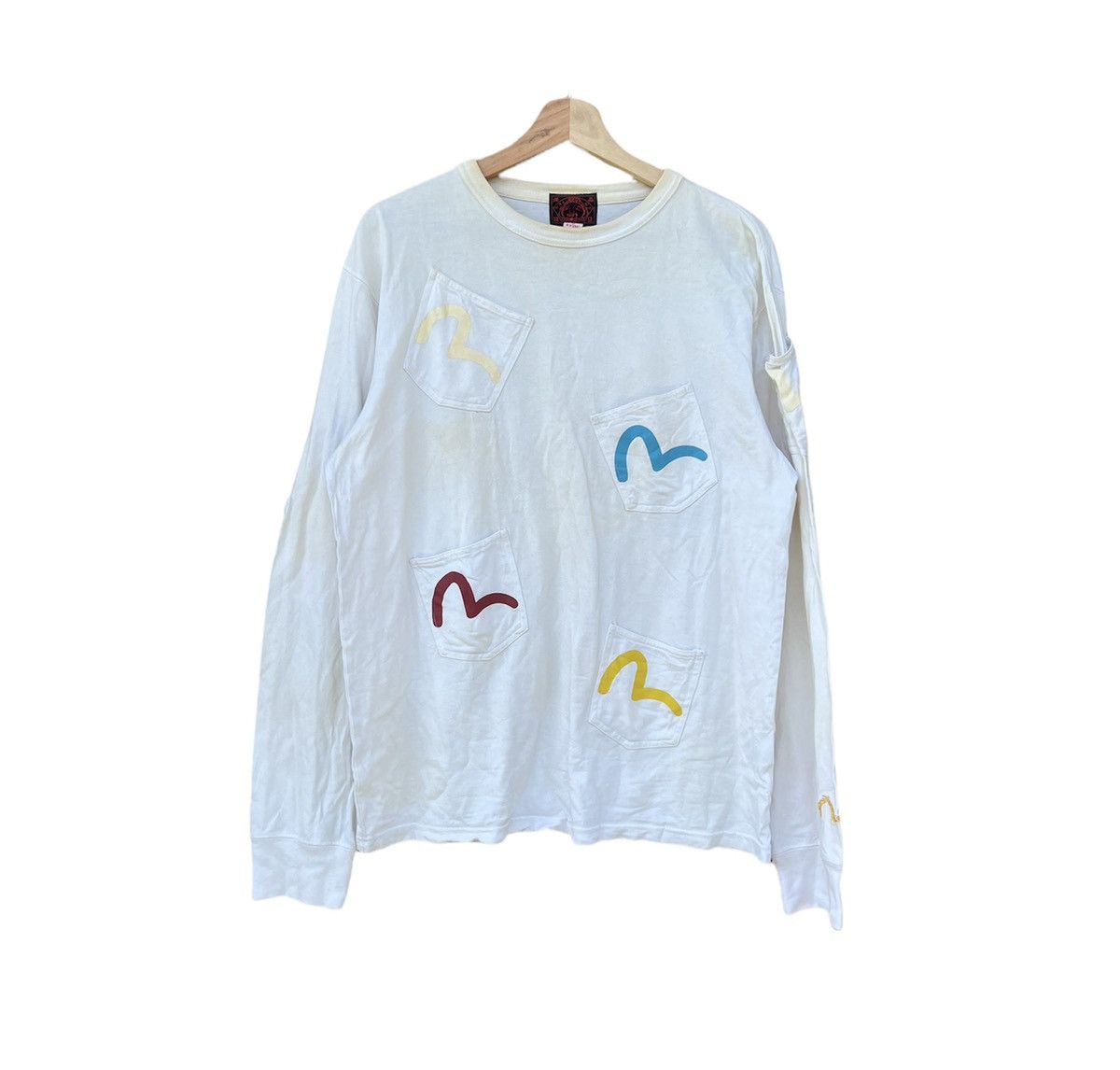 image of Vintage Evisu Pockets in White, Men's (Size Medium)