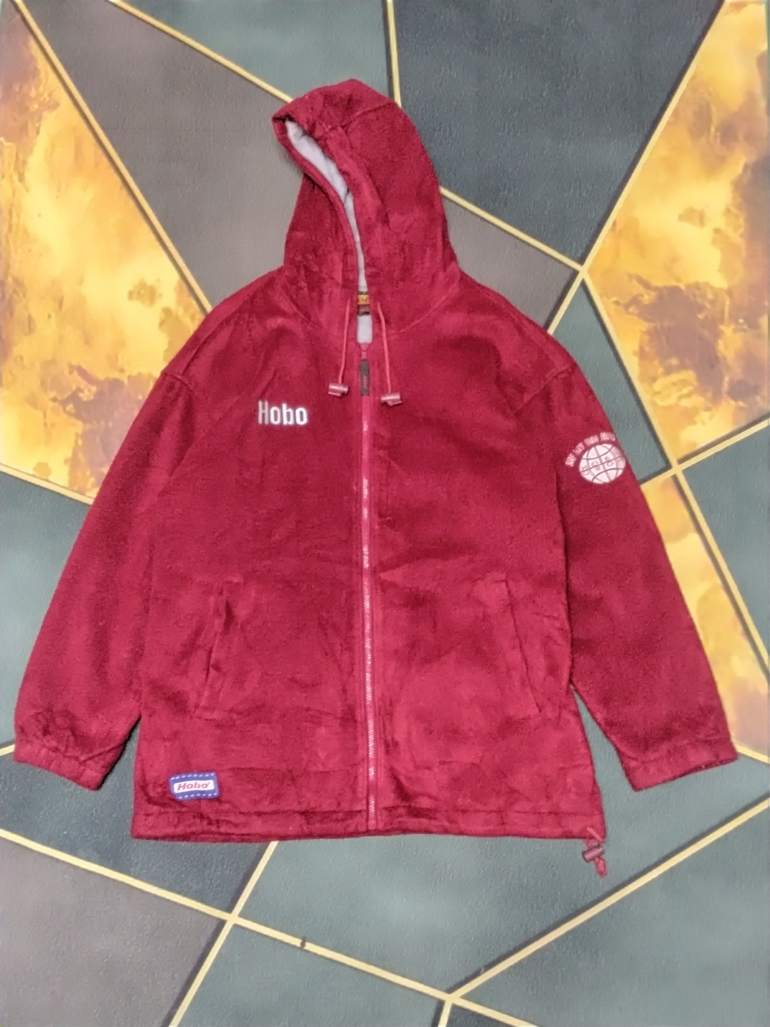 Japanese Brand HOBO SURF SKATE STYLE FLEECE JACKET Size US S / EU 44-46 / 1 - 3 Thumbnail