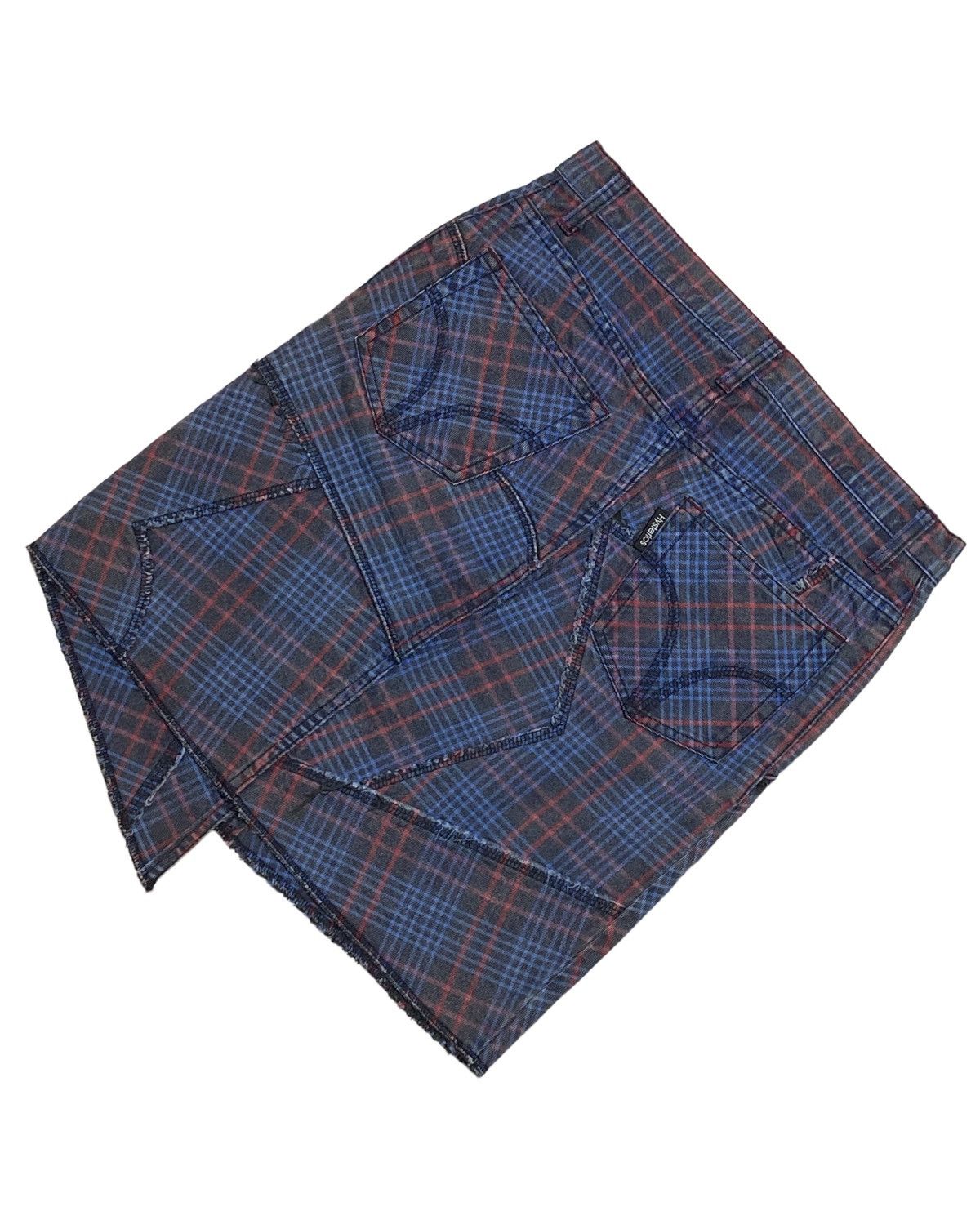 Hysteric Glamour × Japanese Brand Rare🔥Hysteric Glamour Mini Skirts Checkered Patchwork Size 30" / US 8 / IT 44 - 17 Thumbnail
