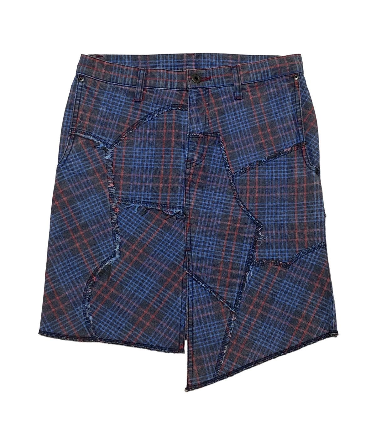 Hysteric Glamour × Japanese Brand Rare🔥Hysteric Glamour Mini Skirts Checkered Patchwork Size 30" / US 8 / IT 44 - 1 Thumbnail