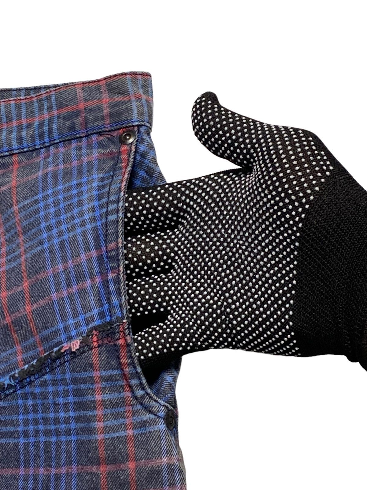 Hysteric Glamour × Japanese Brand Rare🔥Hysteric Glamour Mini Skirts Checkered Patchwork Size 30" / US 8 / IT 44 - 12 Thumbnail