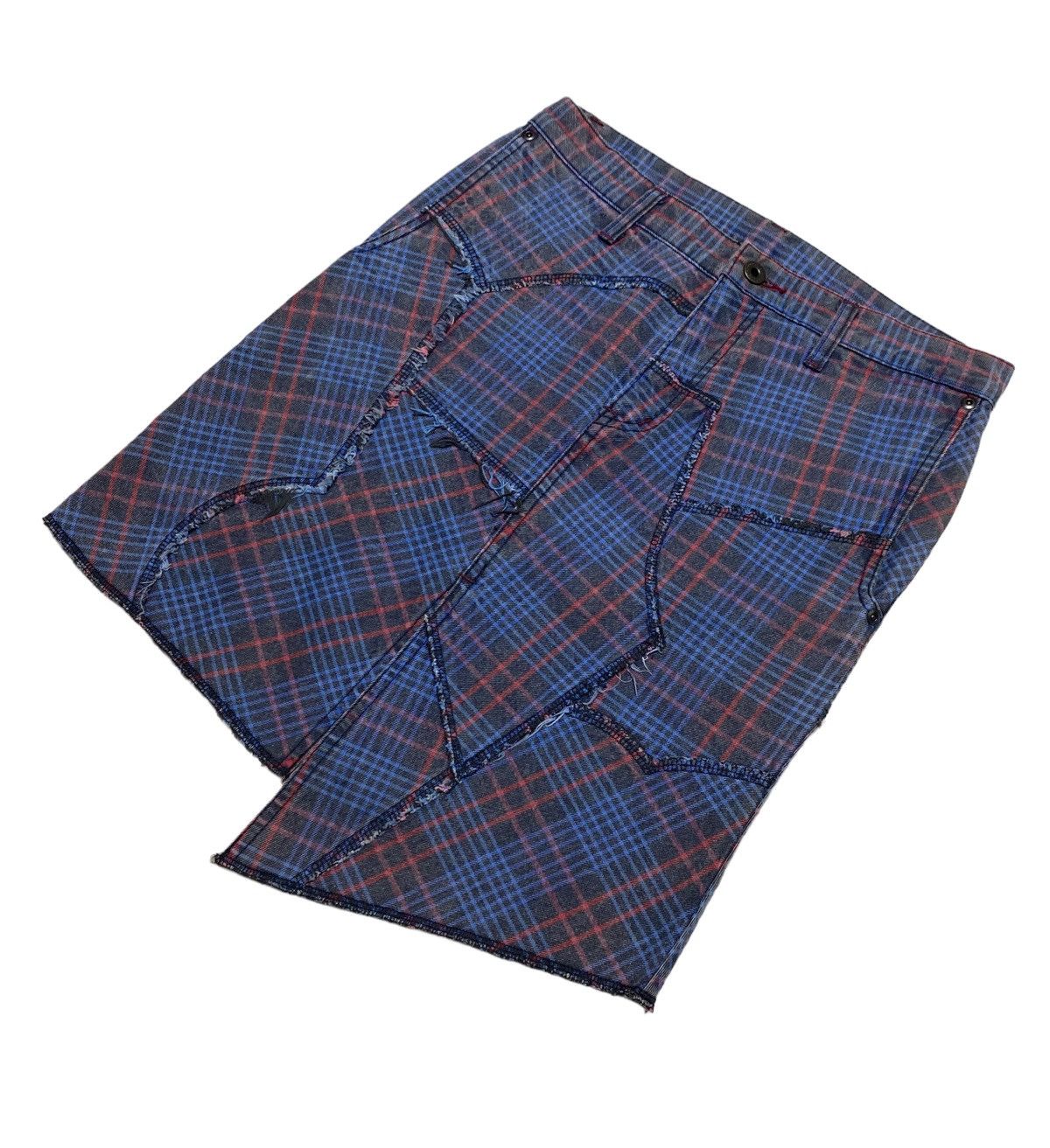 Hysteric Glamour × Japanese Brand Rare🔥Hysteric Glamour Mini Skirts Checkered Patchwork Size 30" / US 8 / IT 44 - 16 Thumbnail