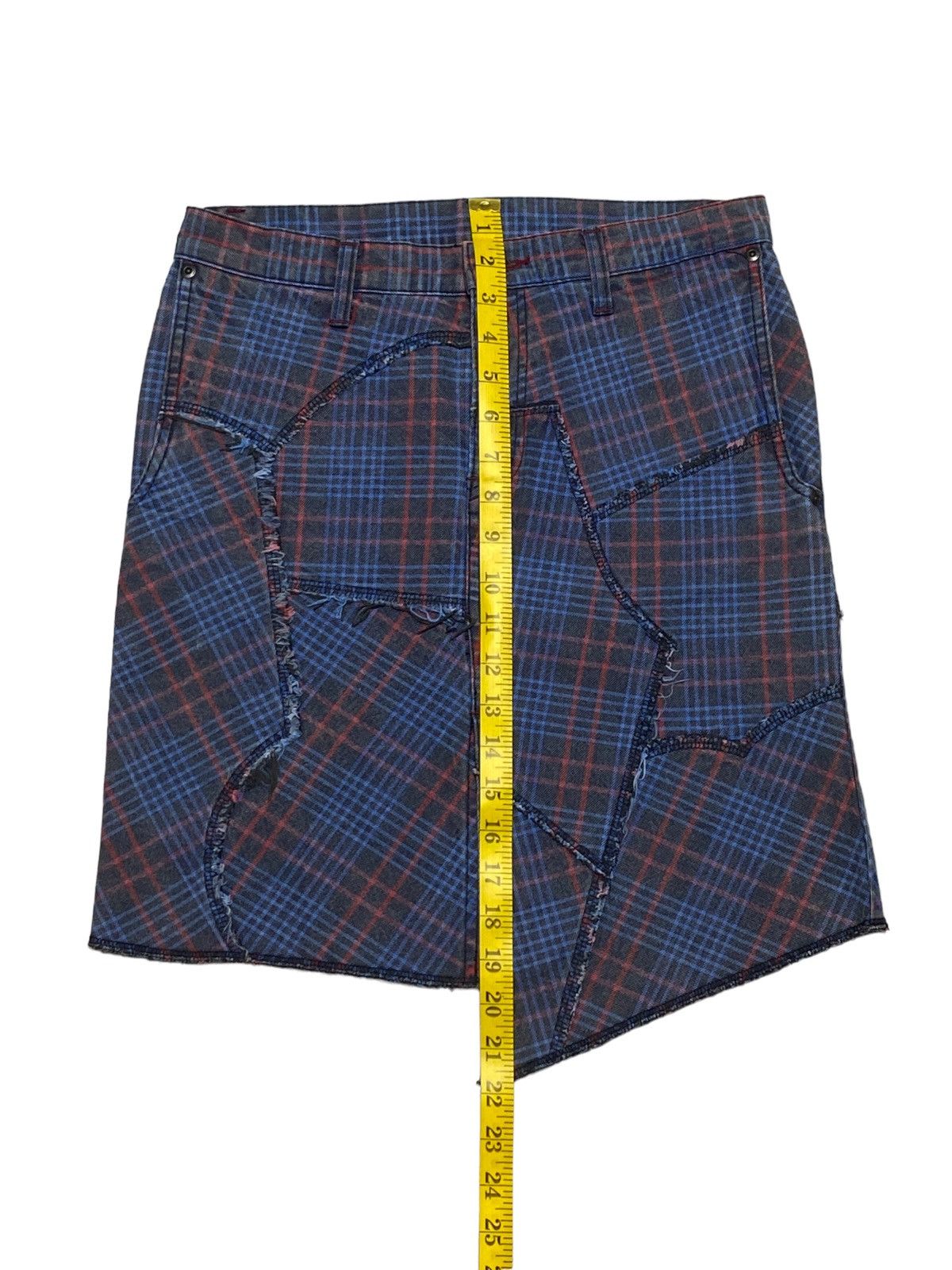 Hysteric Glamour × Japanese Brand Rare🔥Hysteric Glamour Mini Skirts Checkered Patchwork Size 30" / US 8 / IT 44 - 4 Thumbnail