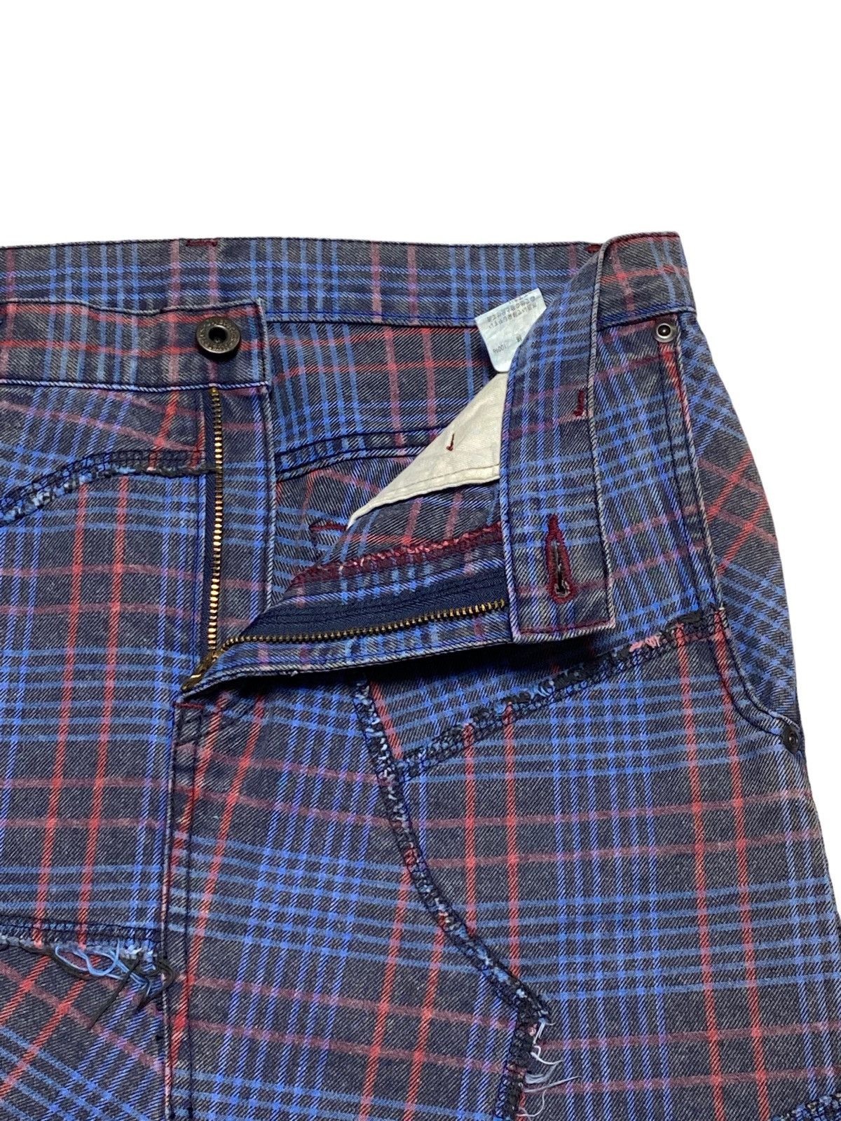 Hysteric Glamour × Japanese Brand Rare🔥Hysteric Glamour Mini Skirts Checkered Patchwork Size 30" / US 8 / IT 44 - 14 Thumbnail