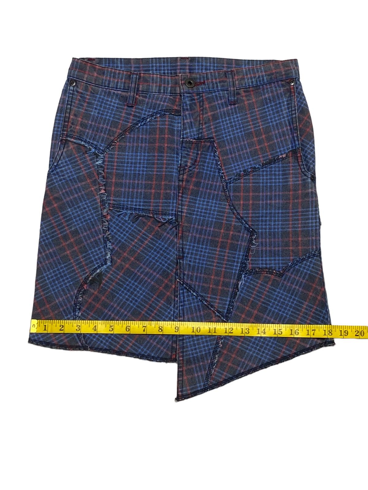 Hysteric Glamour × Japanese Brand Rare🔥Hysteric Glamour Mini Skirts Checkered Patchwork Size 30" / US 8 / IT 44 - 6 Thumbnail
