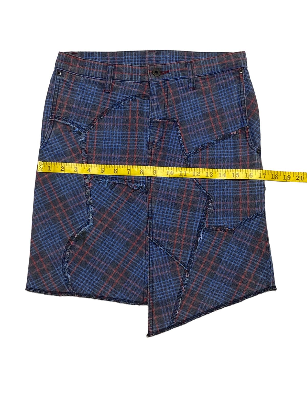 Hysteric Glamour × Japanese Brand Rare🔥Hysteric Glamour Mini Skirts Checkered Patchwork Size 30" / US 8 / IT 44 - 5 Thumbnail