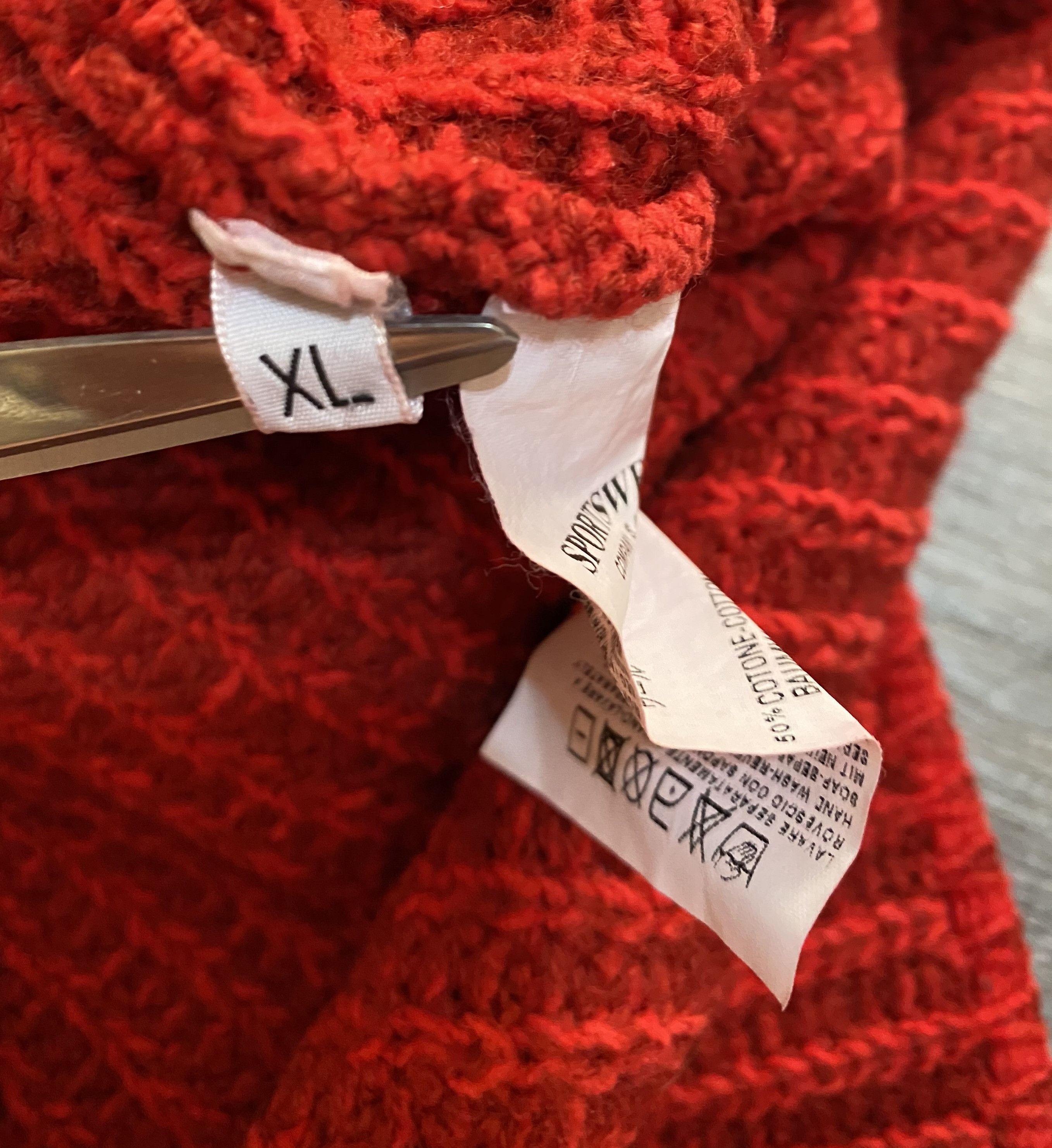 Stone Island RARE ICONIC Stone Island Vintage AW'03 Wool Red Sweater Size US XL / EU 56 / 4 - 7 Thumbnail