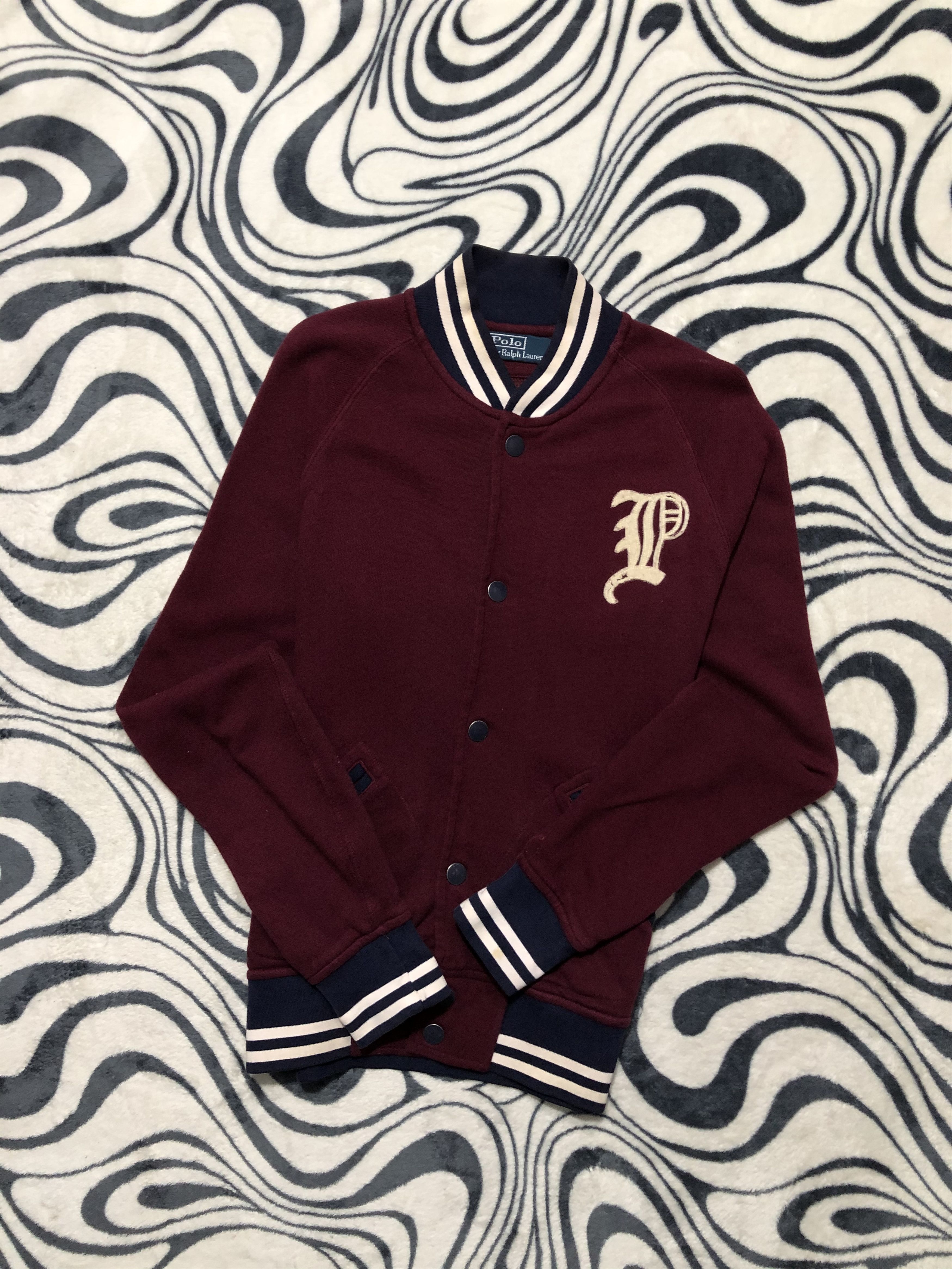 Burgundy Ralph Lauren Bomber Jacket cheapest